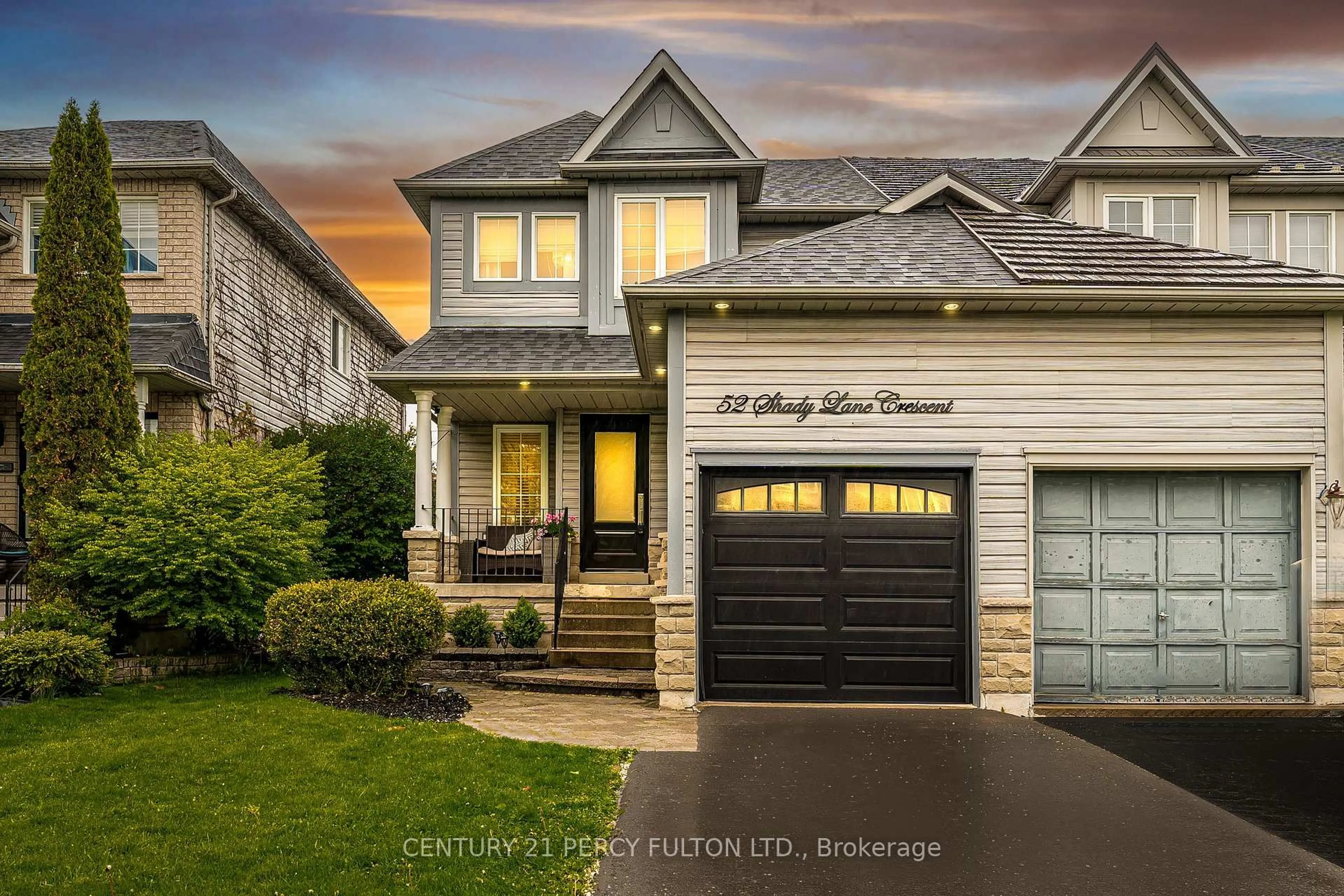 Home with vinyl exterior material, street for 52 Shady Lane Cres, Clarington Ontario L1C 5B2