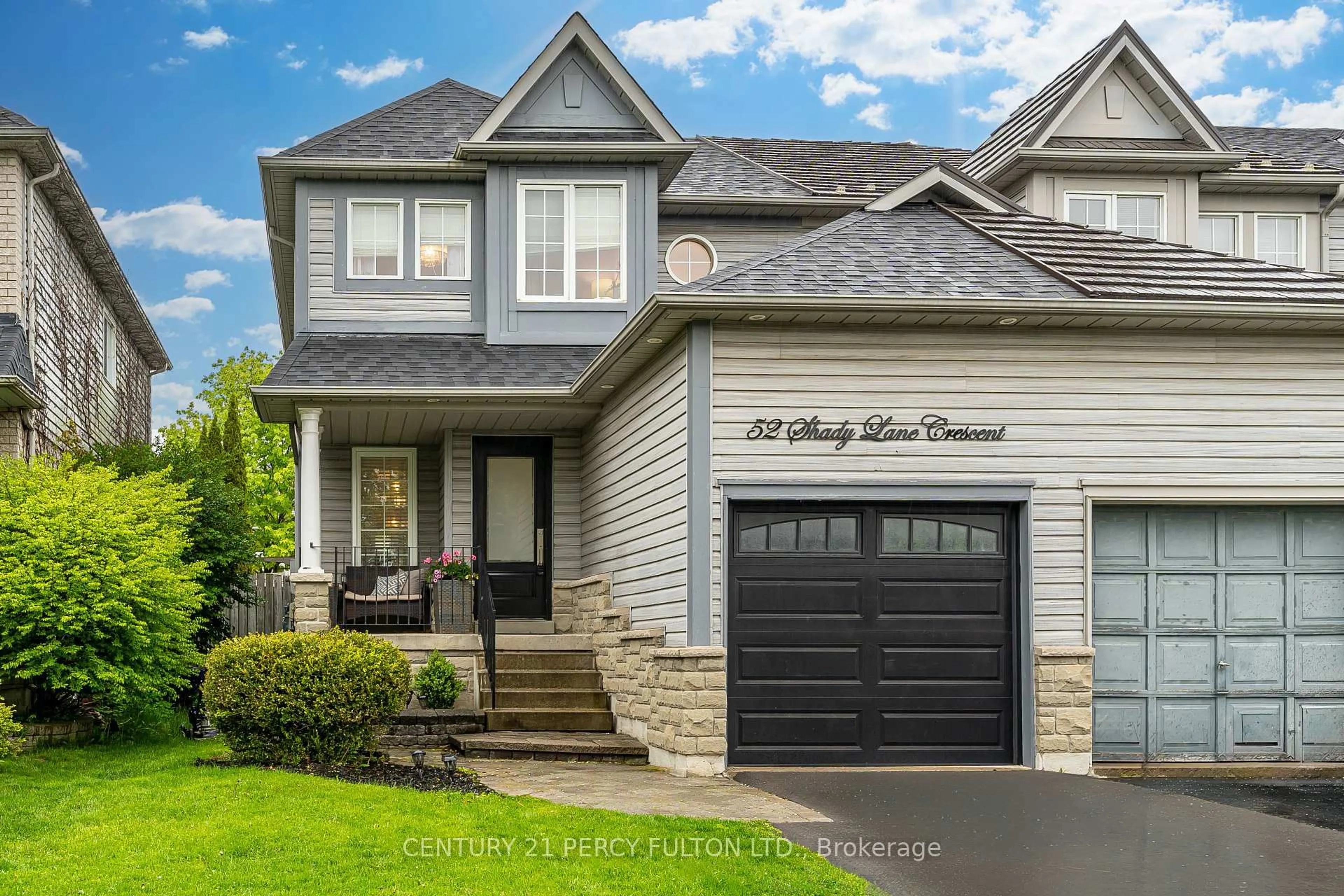 Home with vinyl exterior material, street for 52 Shady Lane Cres, Clarington Ontario L1C 5B2
