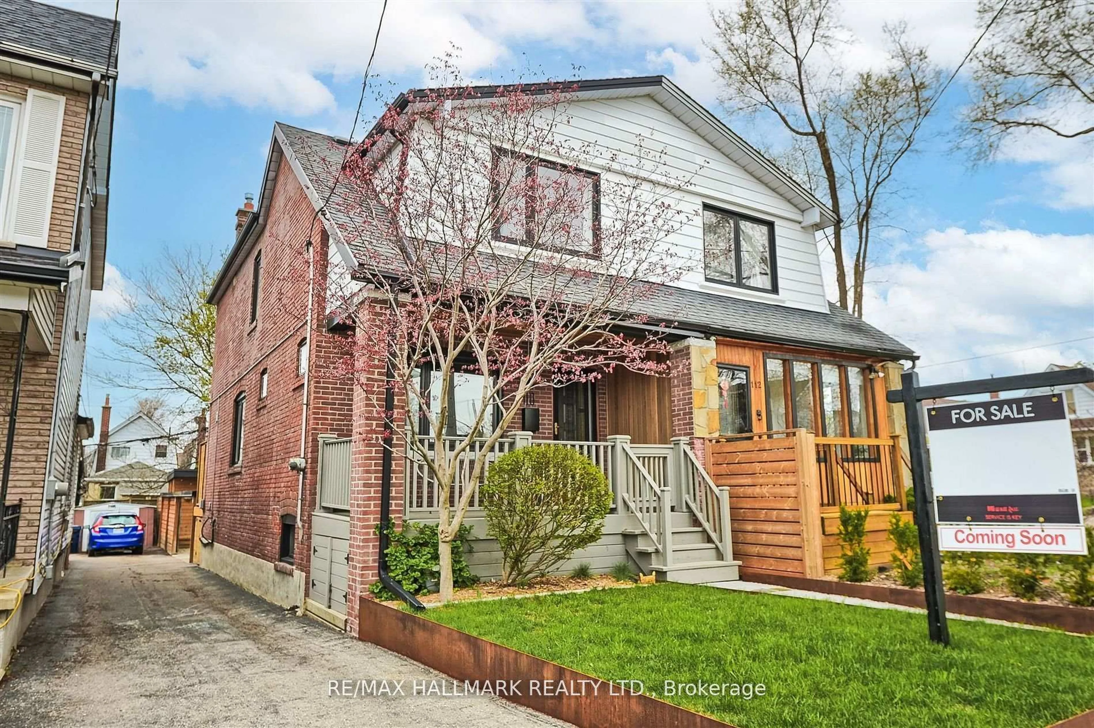 Home with brick exterior material, street for 110 Wiley Ave, Toronto Ontario M4J 3W6
