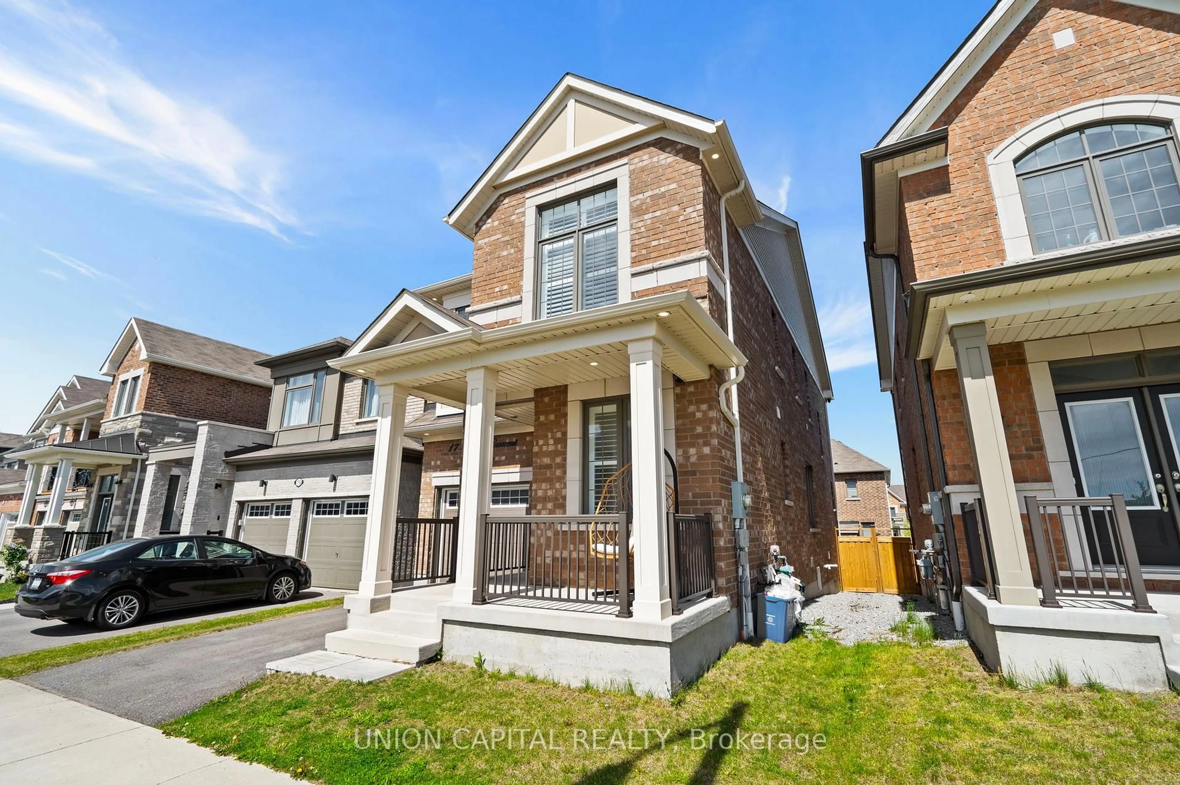 Home with brick exterior material, street for 17 Broden Cres, Whitby Ontario L1P 0M1