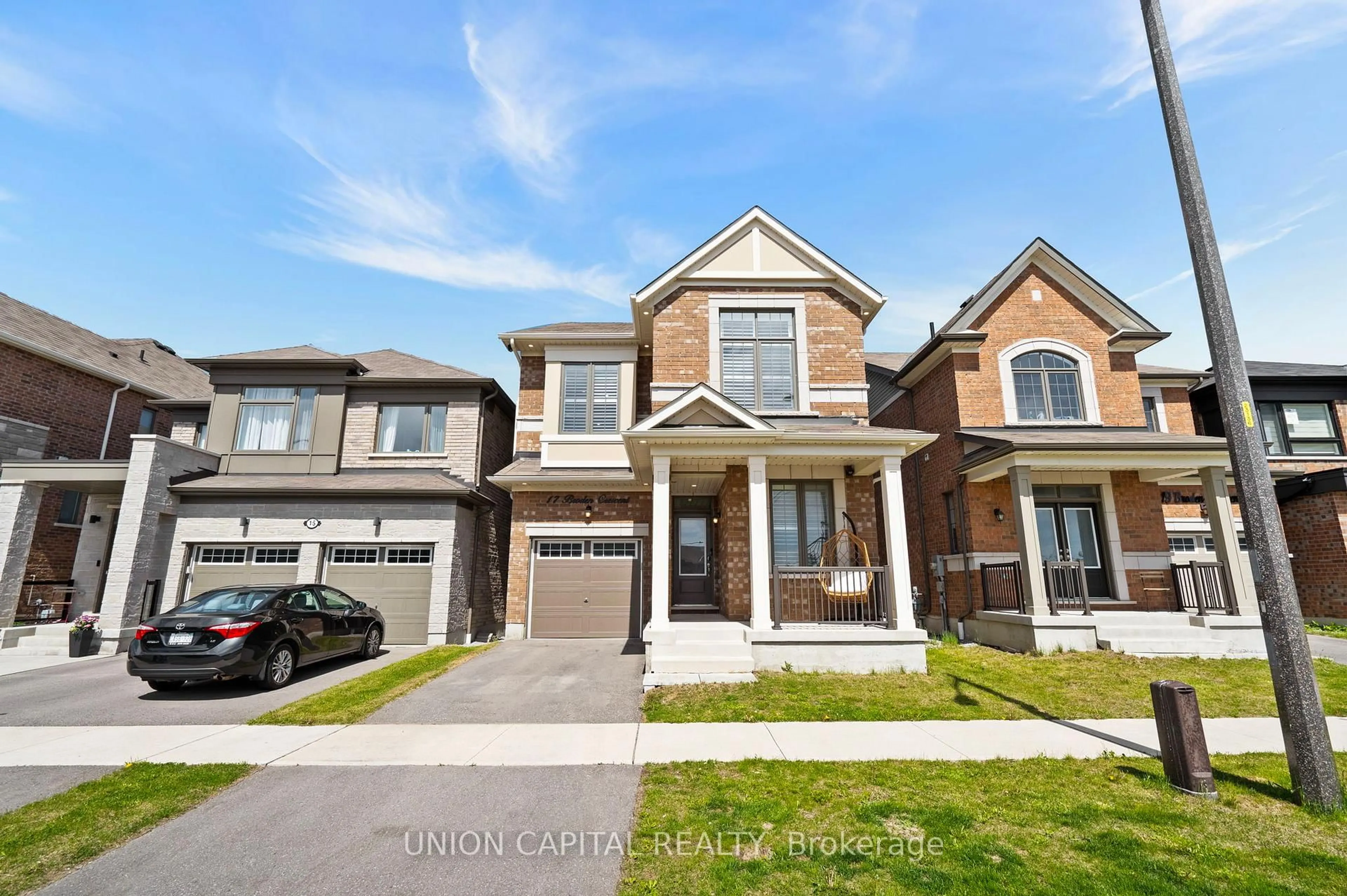 Home with brick exterior material, street for 17 Broden Cres, Whitby Ontario L1P 0M1