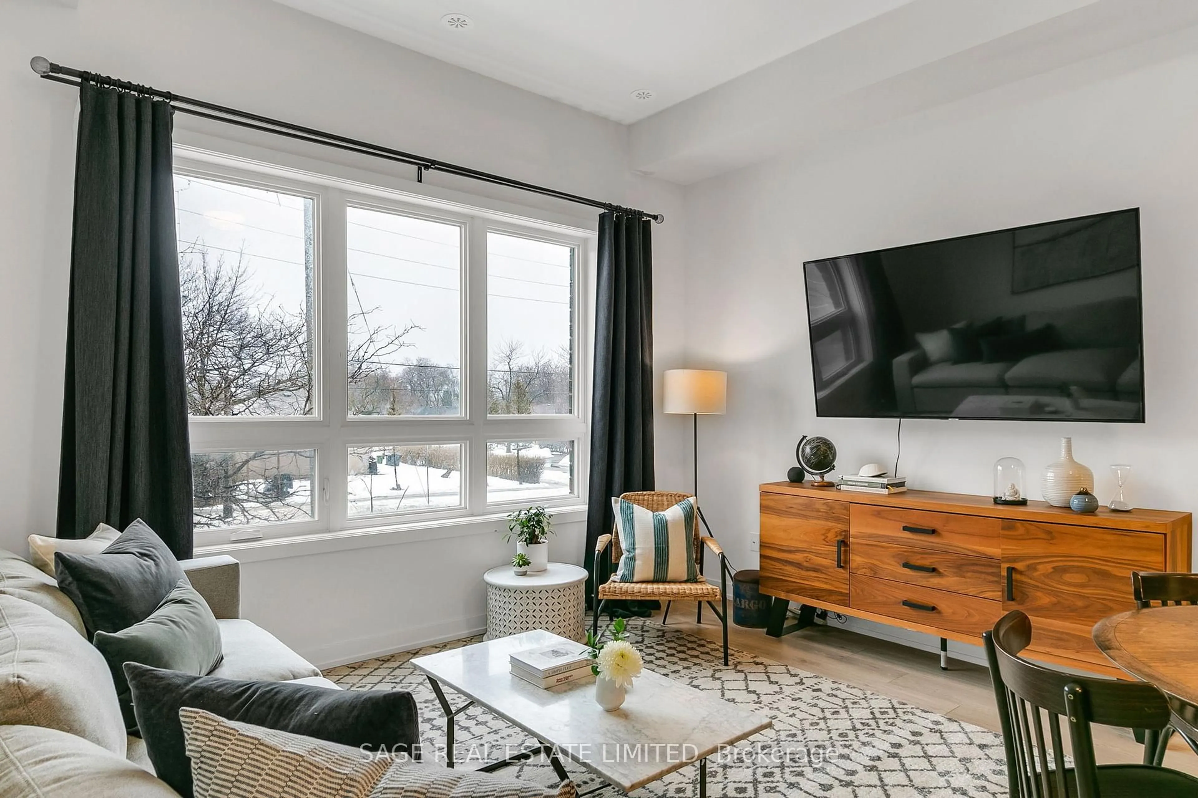 Living room with furniture, unknown for 3686 St Clair Ave #103, Toronto Ontario M1M 0E4