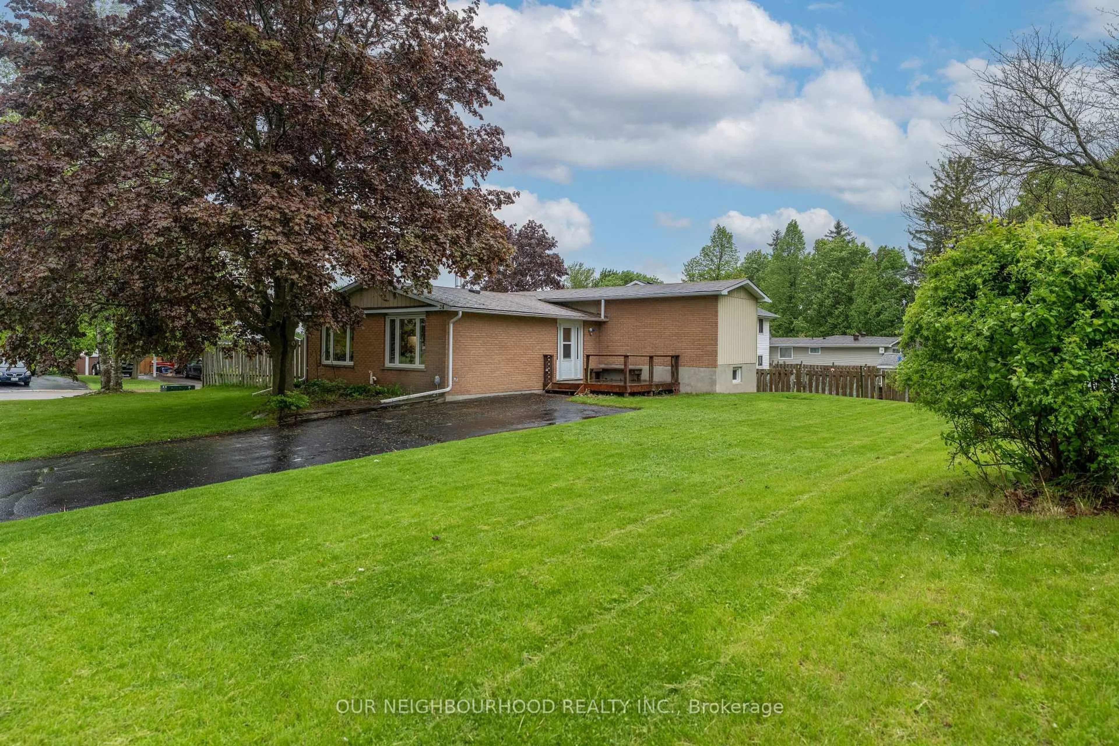 A pic from outside/outdoor area/front of a property/back of a property/a pic from drone, unknown for 24 Andrews Rd, Clarington Ontario L0B 1M0