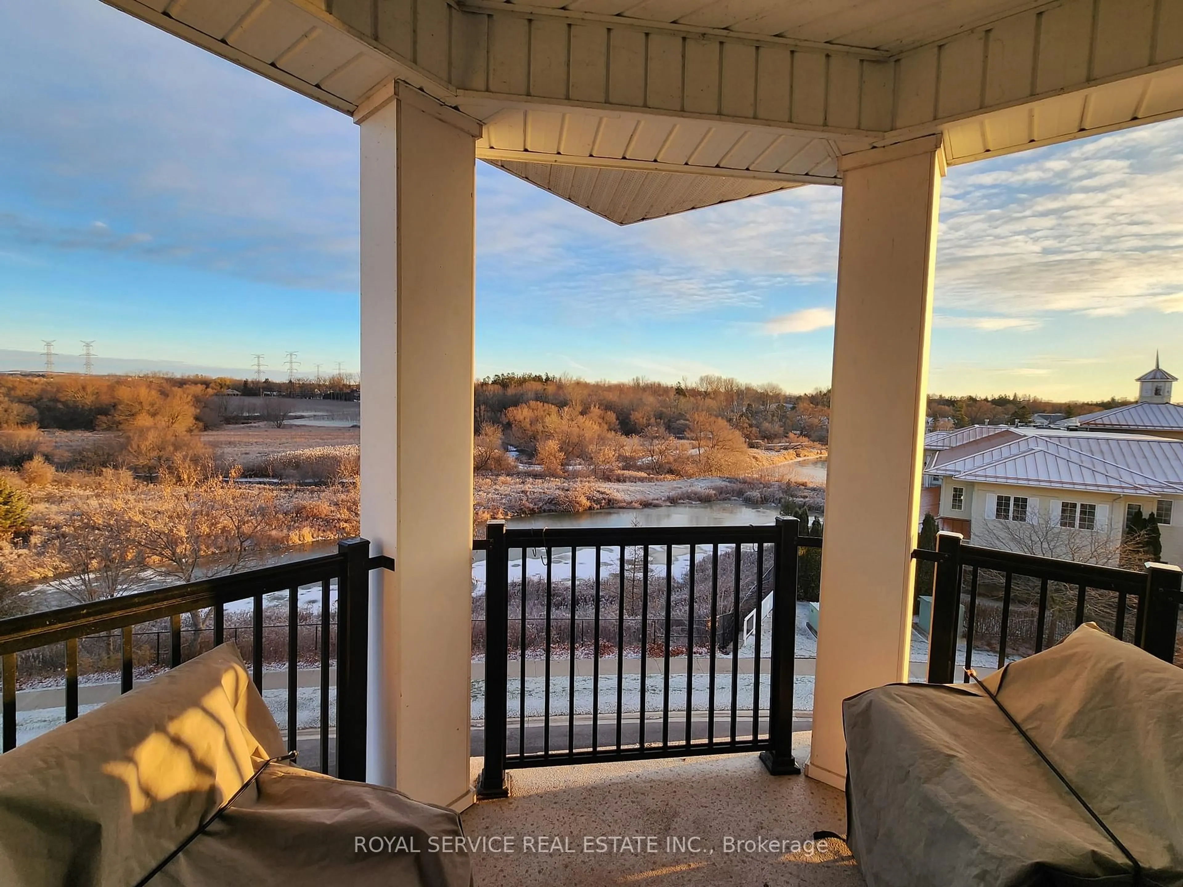 Balcony in the apartment, water/lake/river/ocean view for 65 Shipway Ave #404, Clarington Ontario L1B 0W2