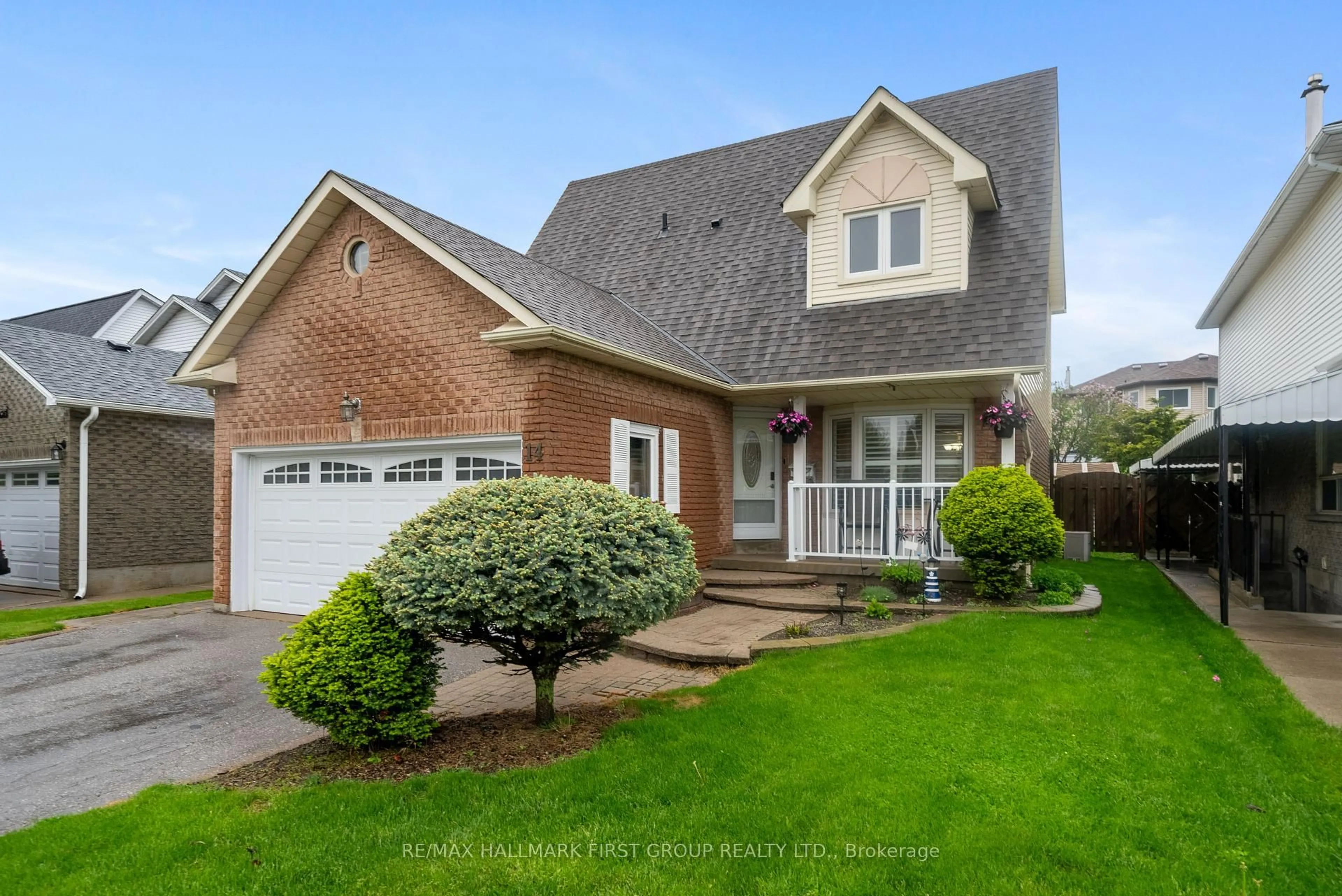 Home with brick exterior material, street for 14 Claret Rd, Clarington Ontario L1E 1V9