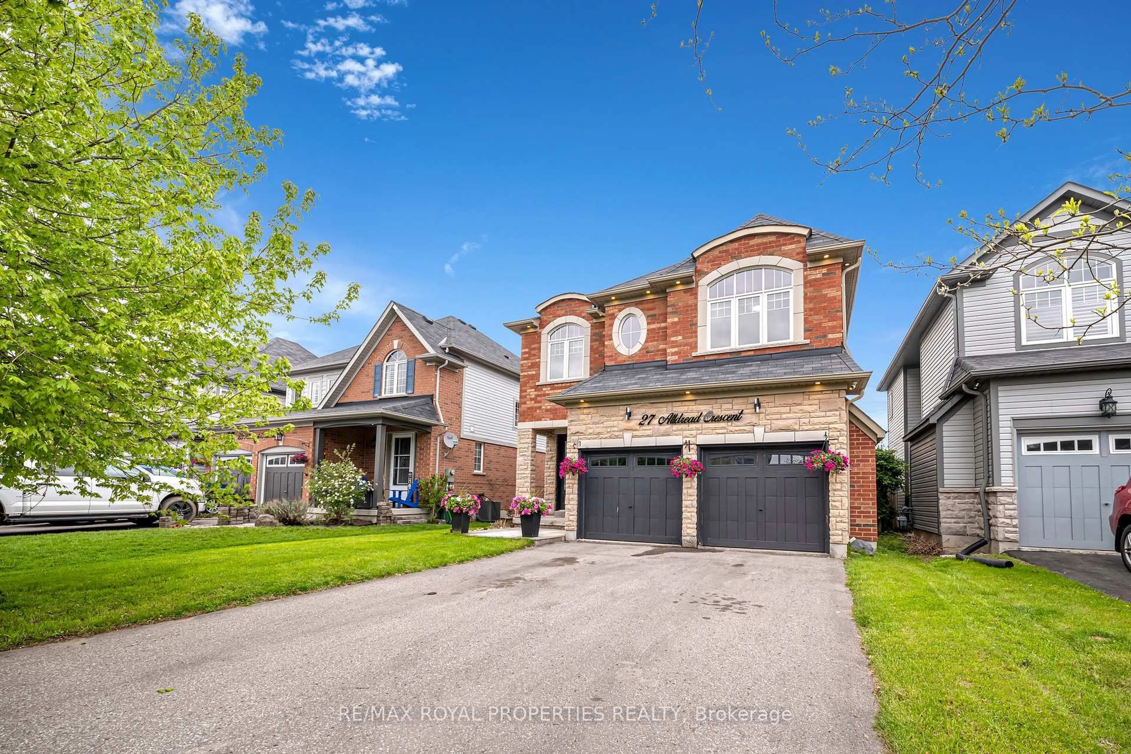 Home with brick exterior material, street for 27 Alldread Cres, Clarington Ontario L1B 0C2