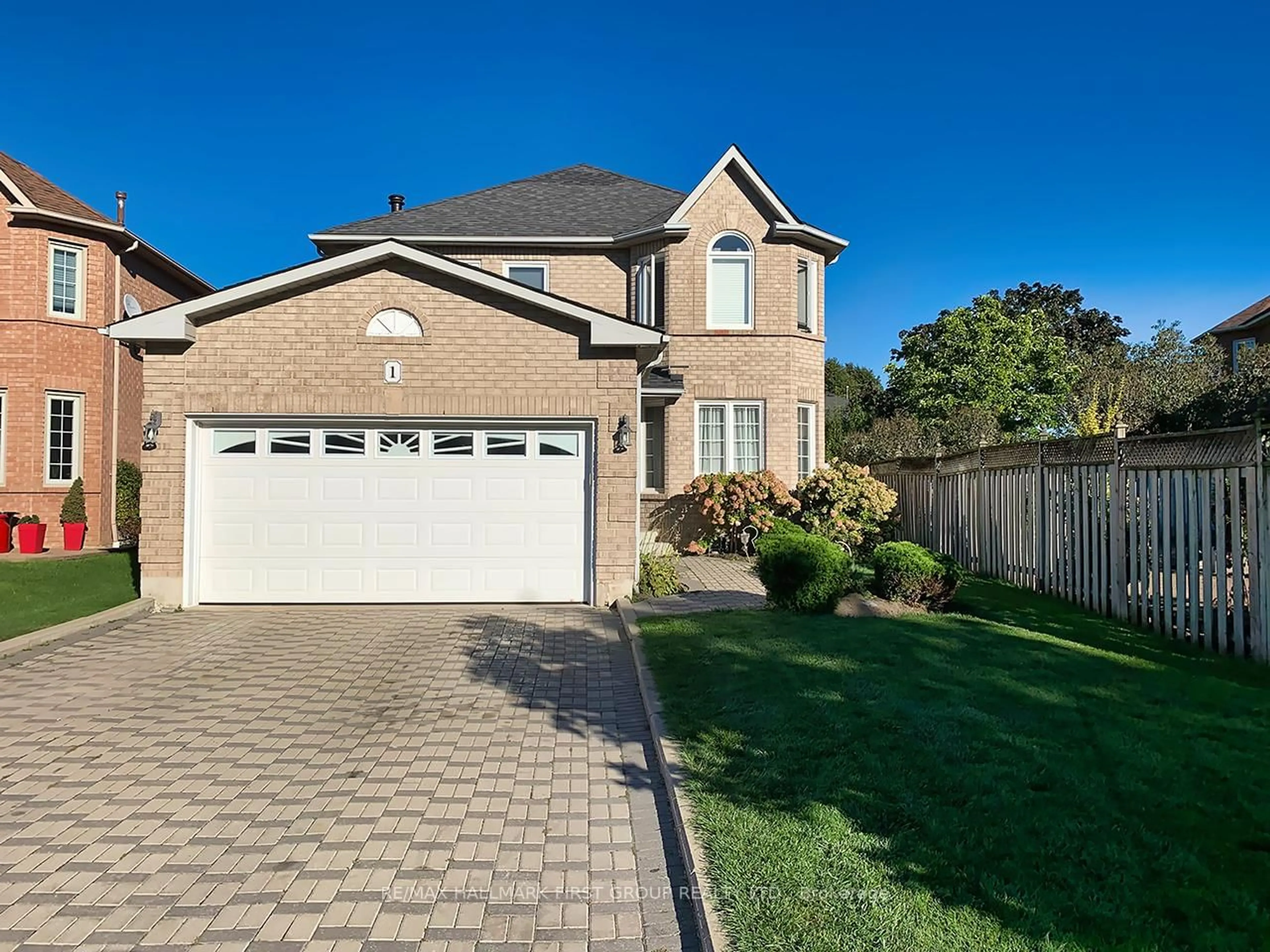 Home with brick exterior material, street for 1 Watersdown Cres, Whitby Ontario L1R 1Z1
