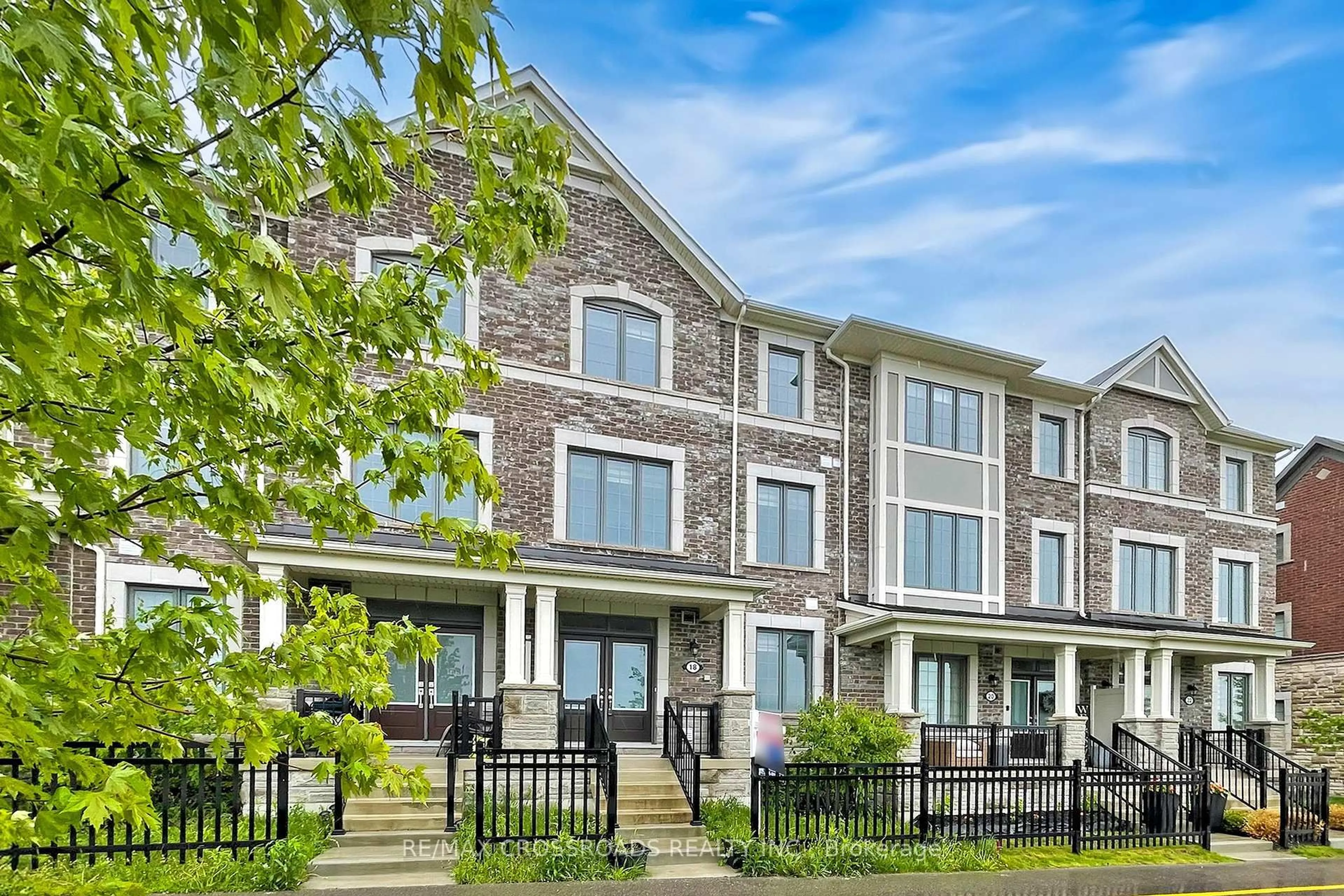 Home with brick exterior material, street for 18 Fiesta Way, Whitby Ontario L1P 0H9