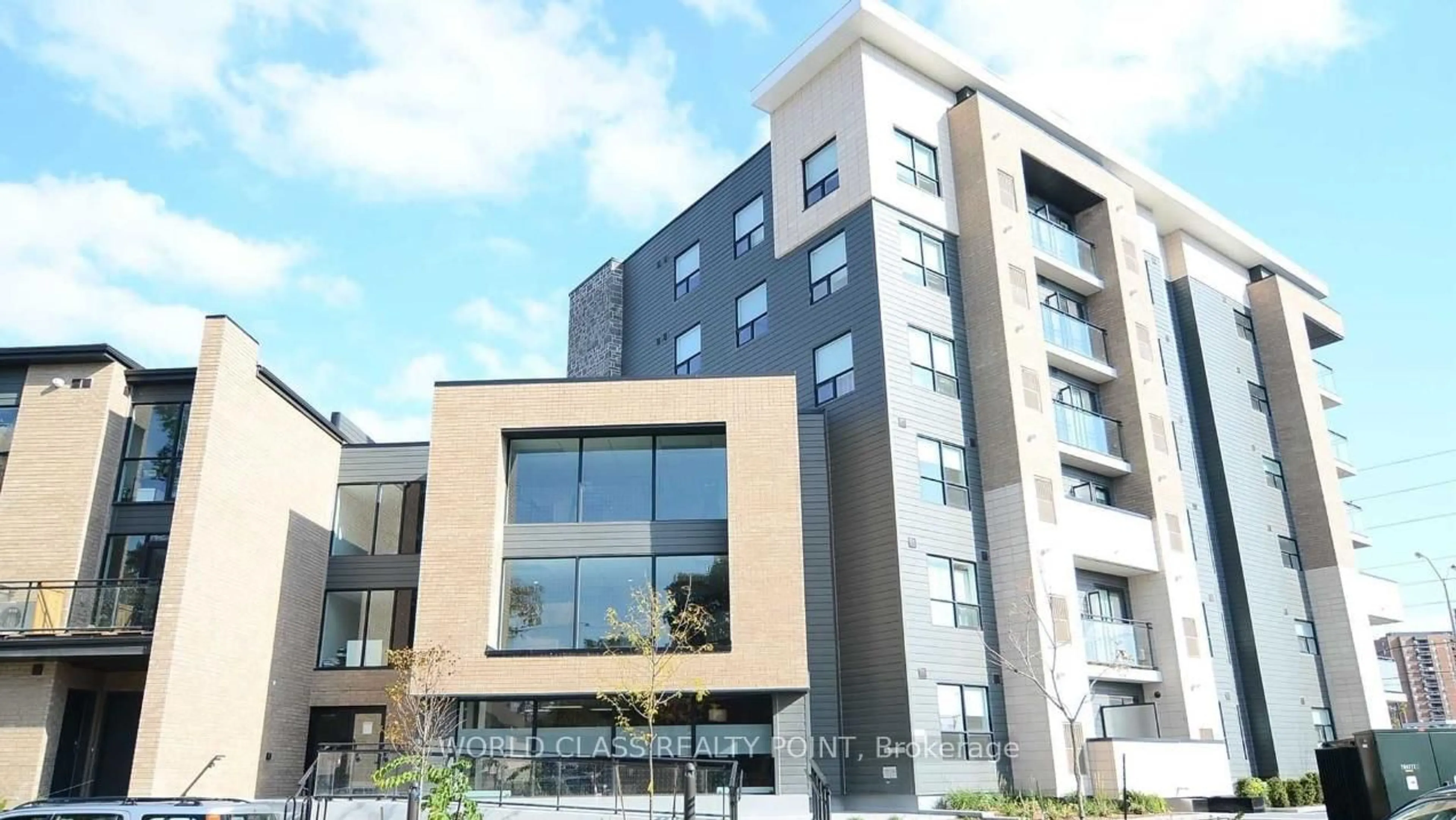 Patio, building for 1 Falaise Rd #411, Toronto Ontario M1E 0B9