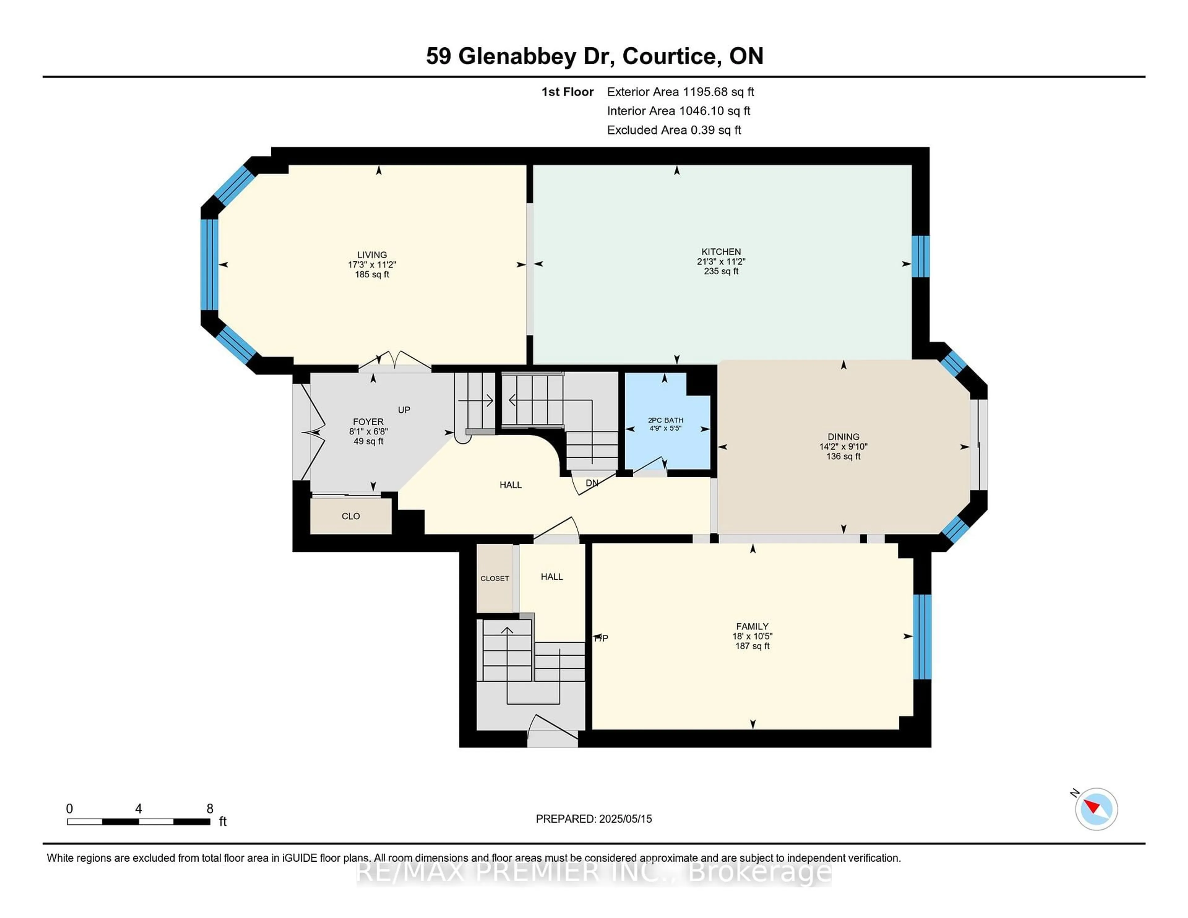 Floor plan for 59 Glenabbey Dr, Clarington Ontario L1E 2B5