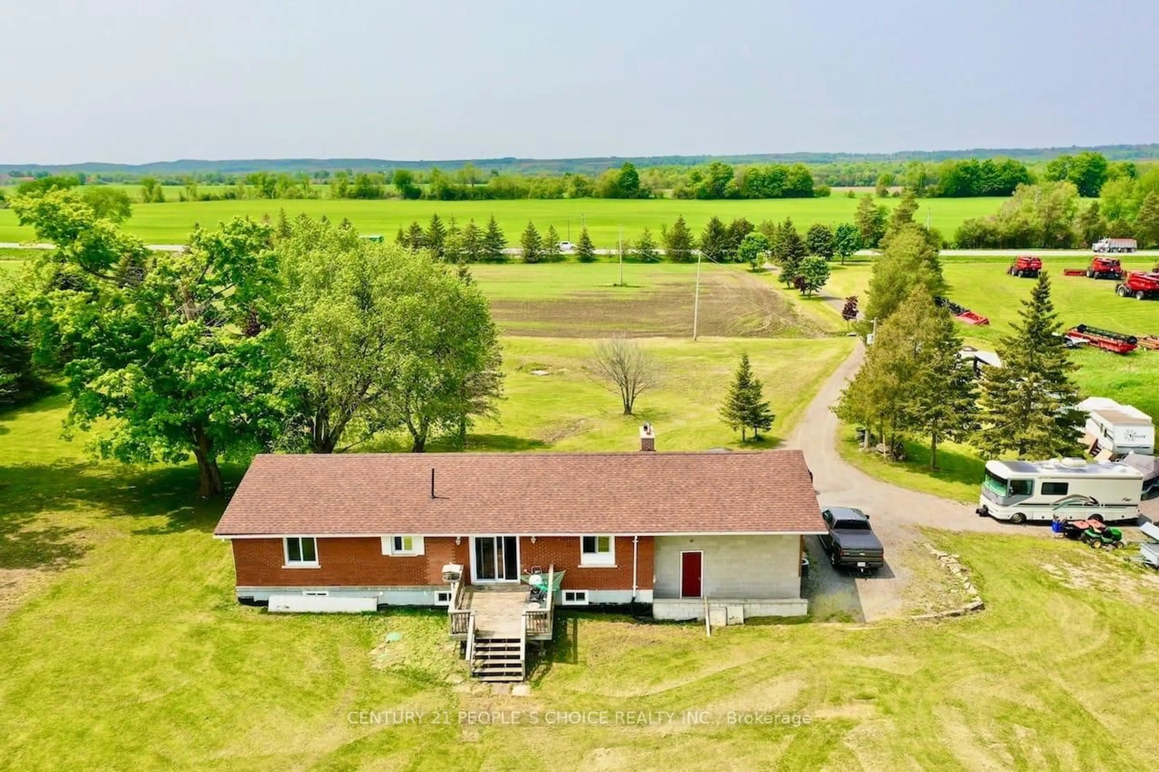 A pic from outside/outdoor area/front of a property/back of a property/a pic from drone, water/lake/river/ocean view for 14751 Highway 12 Rd, Scugog Ontario L9A 1B5