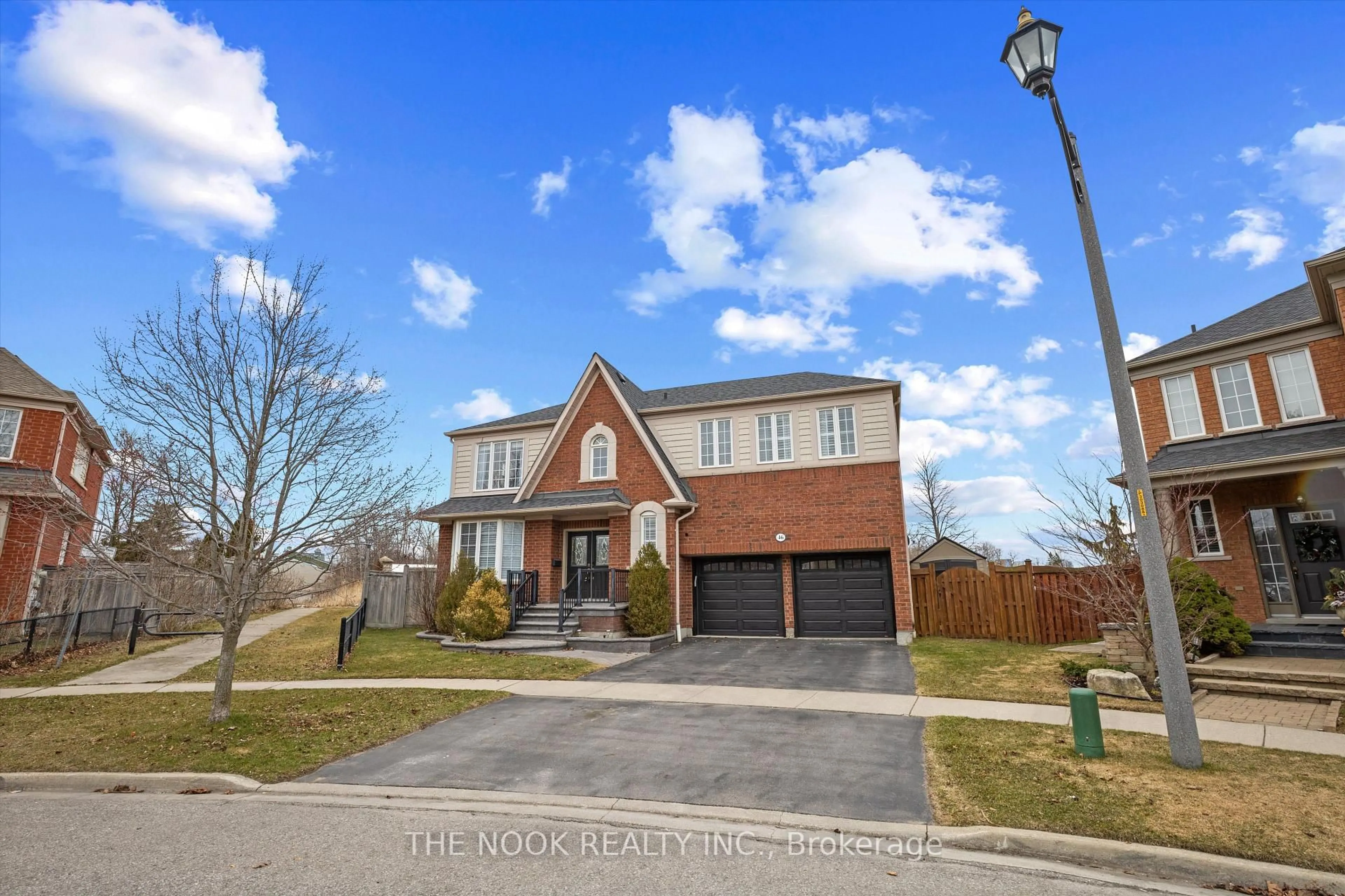 Home with brick exterior material, street for 46 Peacock Cres, Ajax Ontario L1T 0C5