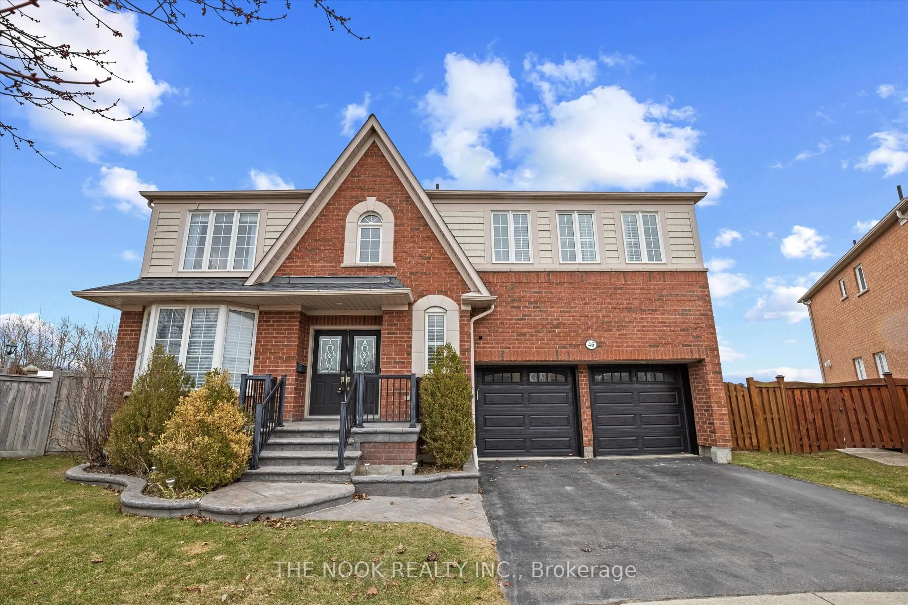 Home with brick exterior material, street for 46 Peacock Cres, Ajax Ontario L1T 0C5