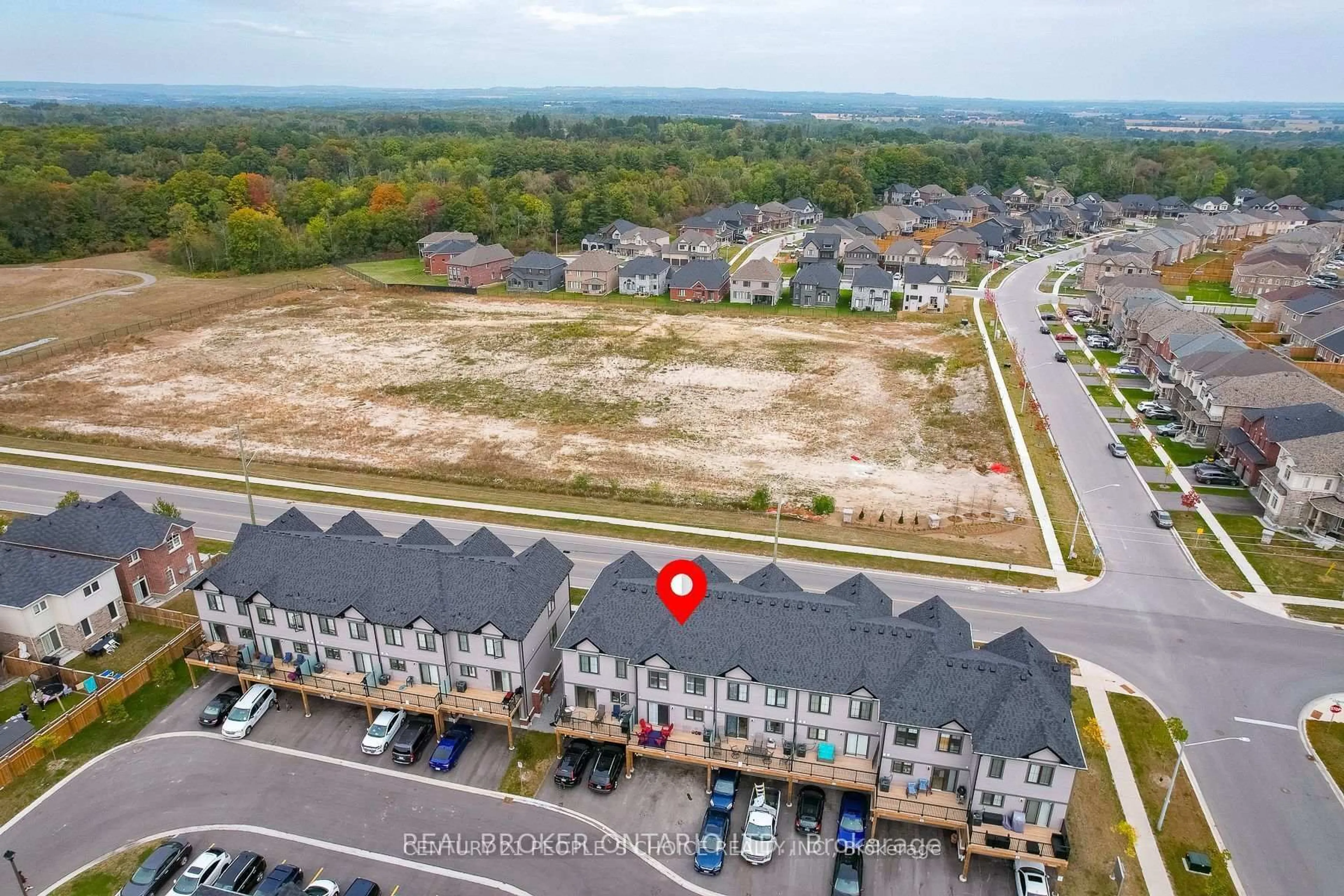 A pic from outside/outdoor area/front of a property/back of a property/a pic from drone, unknown for 18 Jerome Way, Clarington Ontario L1C 3K2