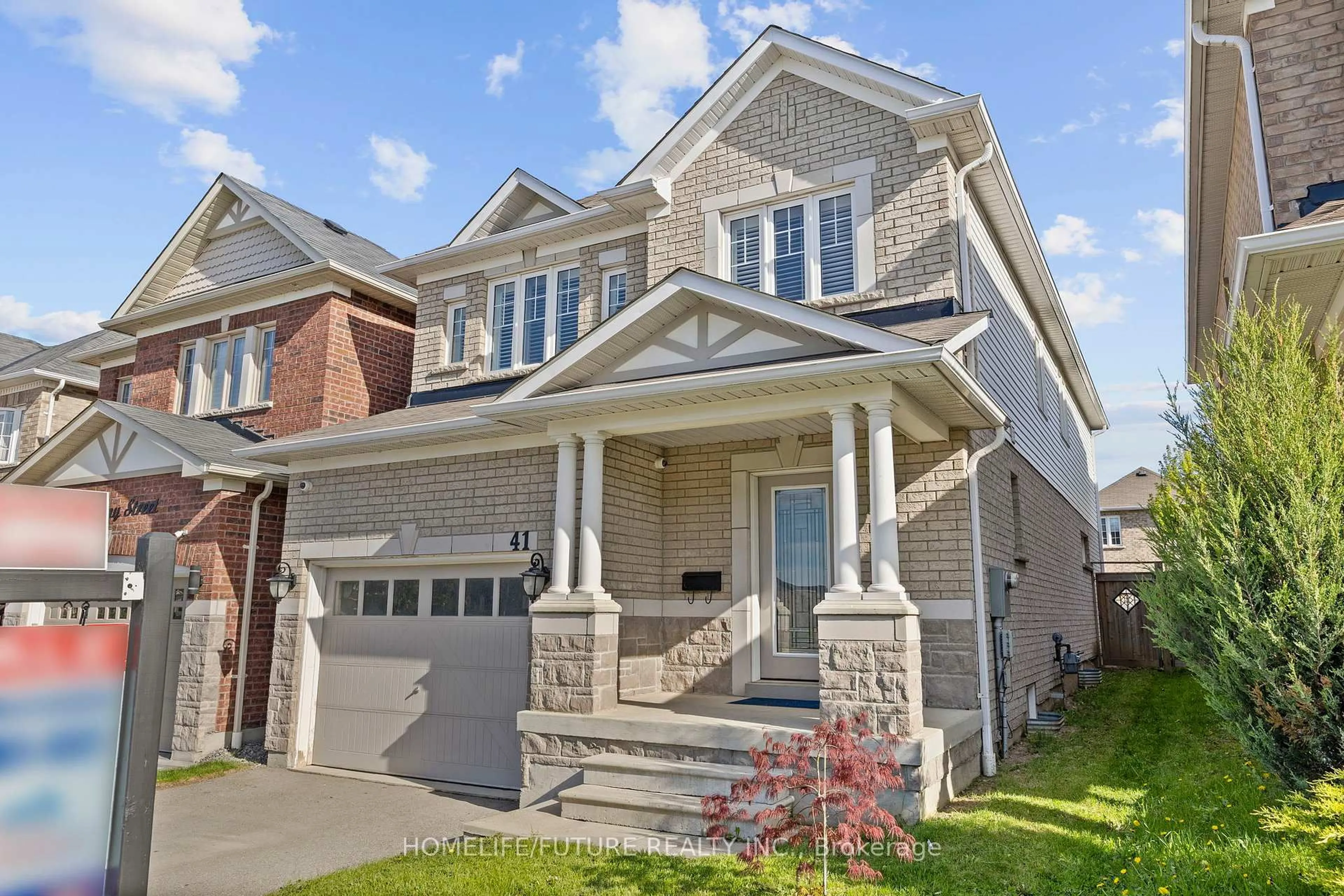 Home with brick exterior material, street for 41 Denny St, Ajax Ontario L1Z 0S3