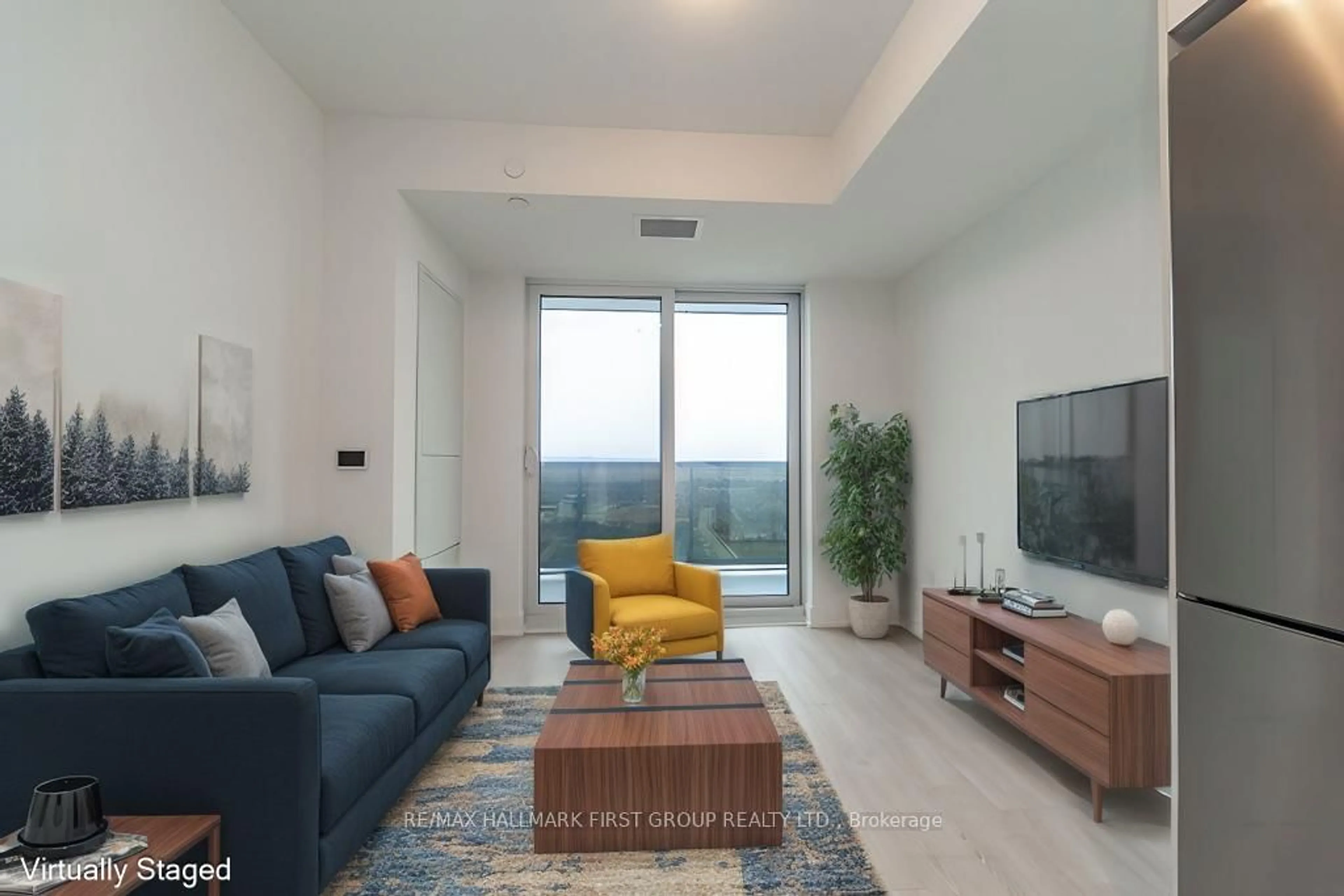 Living room with furniture, unknown for 2545 Simcoe St #2601, Oshawa Ontario L1L 0W3