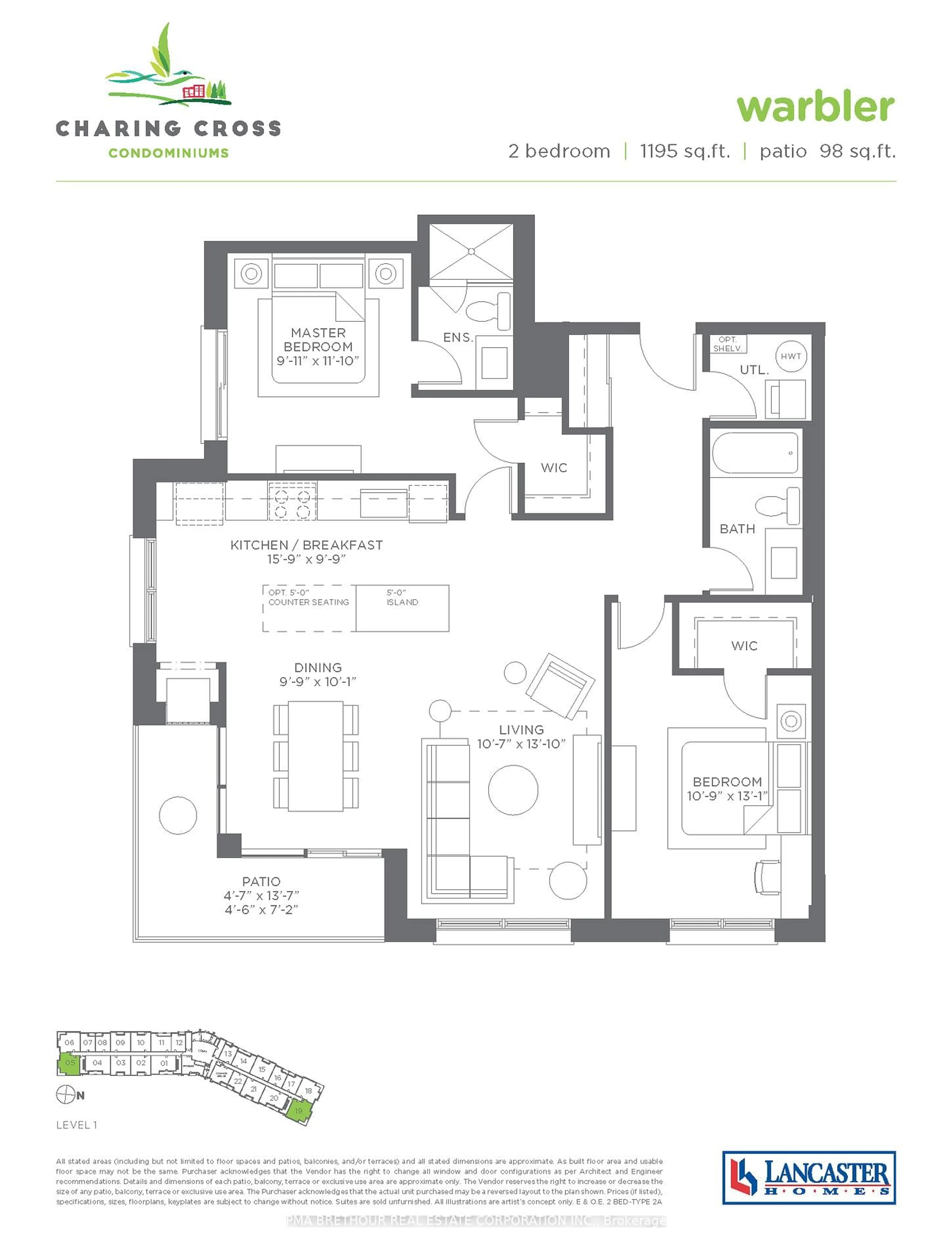 Floor plan for 385 Arctic Red Dr #105, Oshawa Ontario L1L 0H8