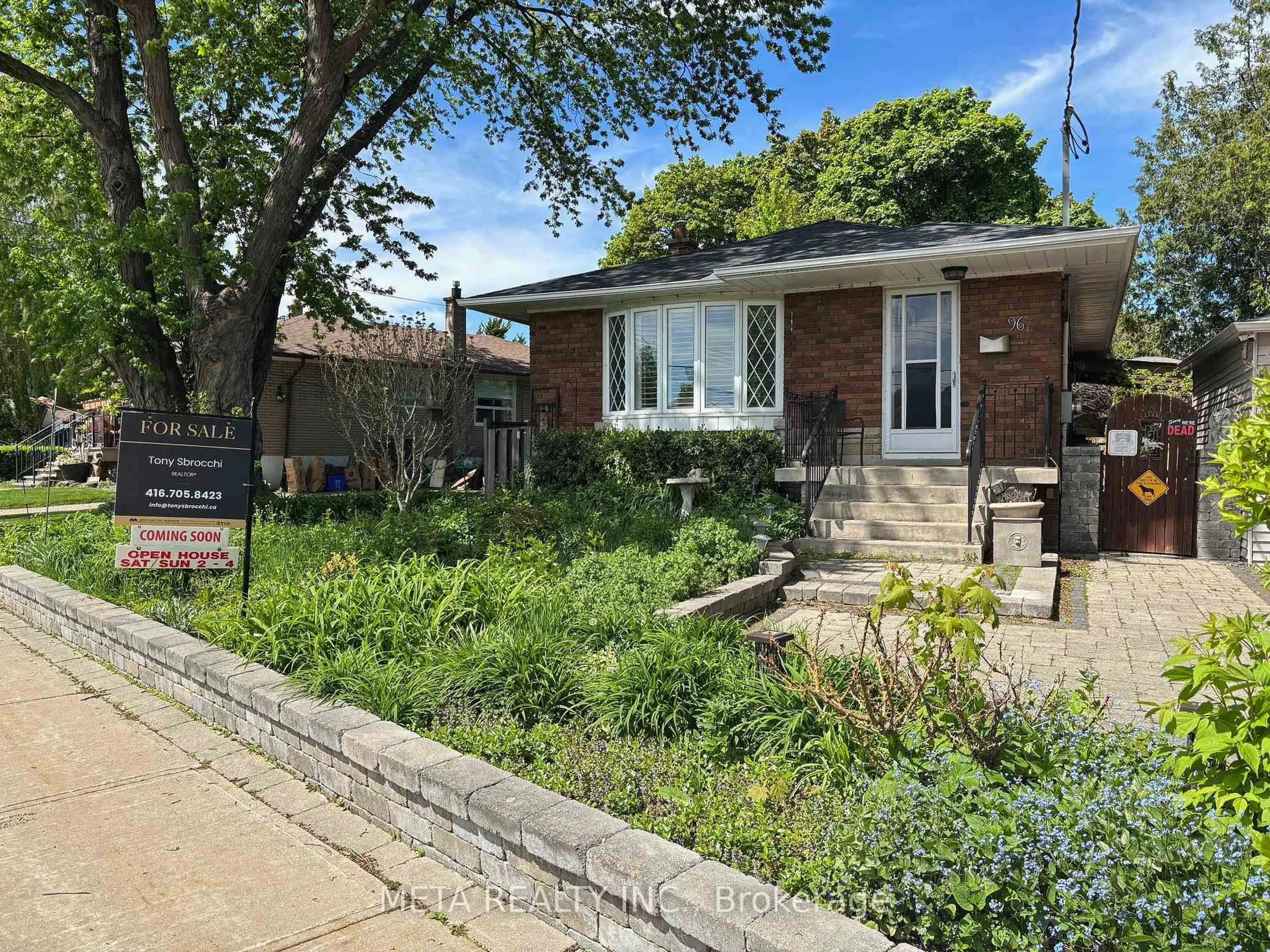 Home with brick exterior material, street for 96 Shropshire Dr, Toronto Ontario M1P 1Z2