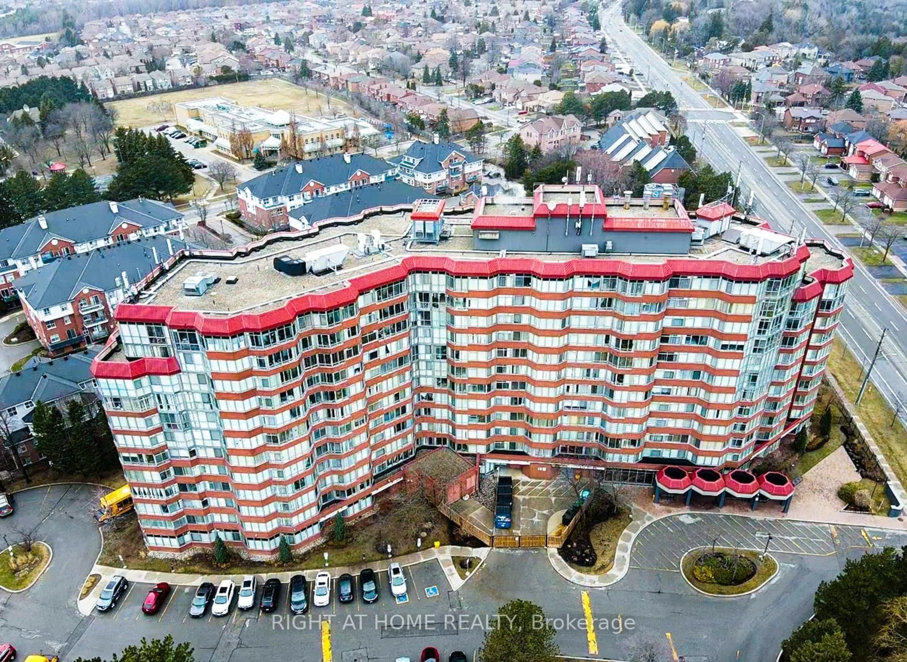 A pic from outside/outdoor area/front of a property/back of a property/a pic from drone, city buildings view from balcony for 11753 Sheppard Ave #1109, Toronto Ontario M1B 5M3