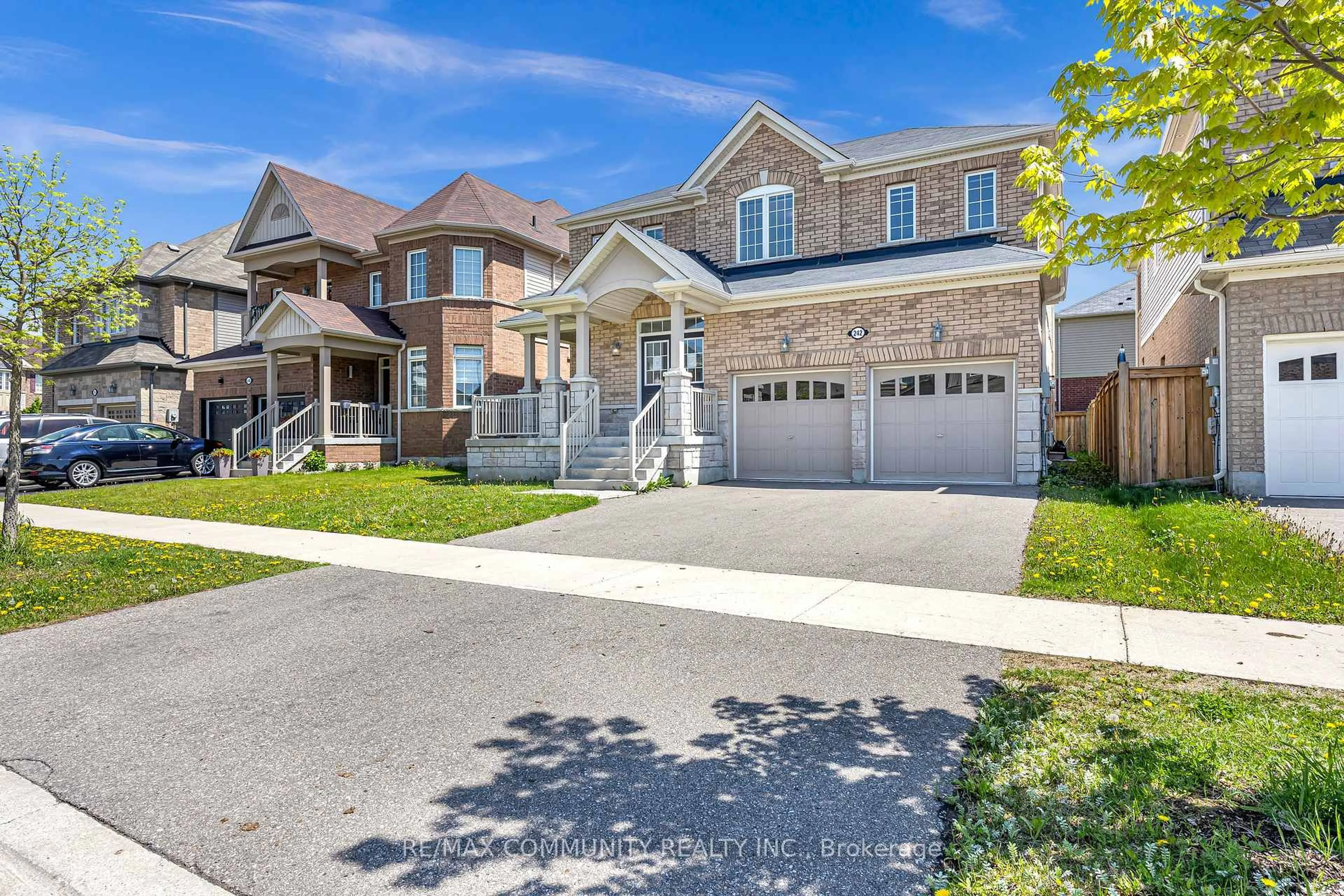 Home with brick exterior material, street for 242 Kenneth Cole Dr, Clarington Ontario L1C 3K2