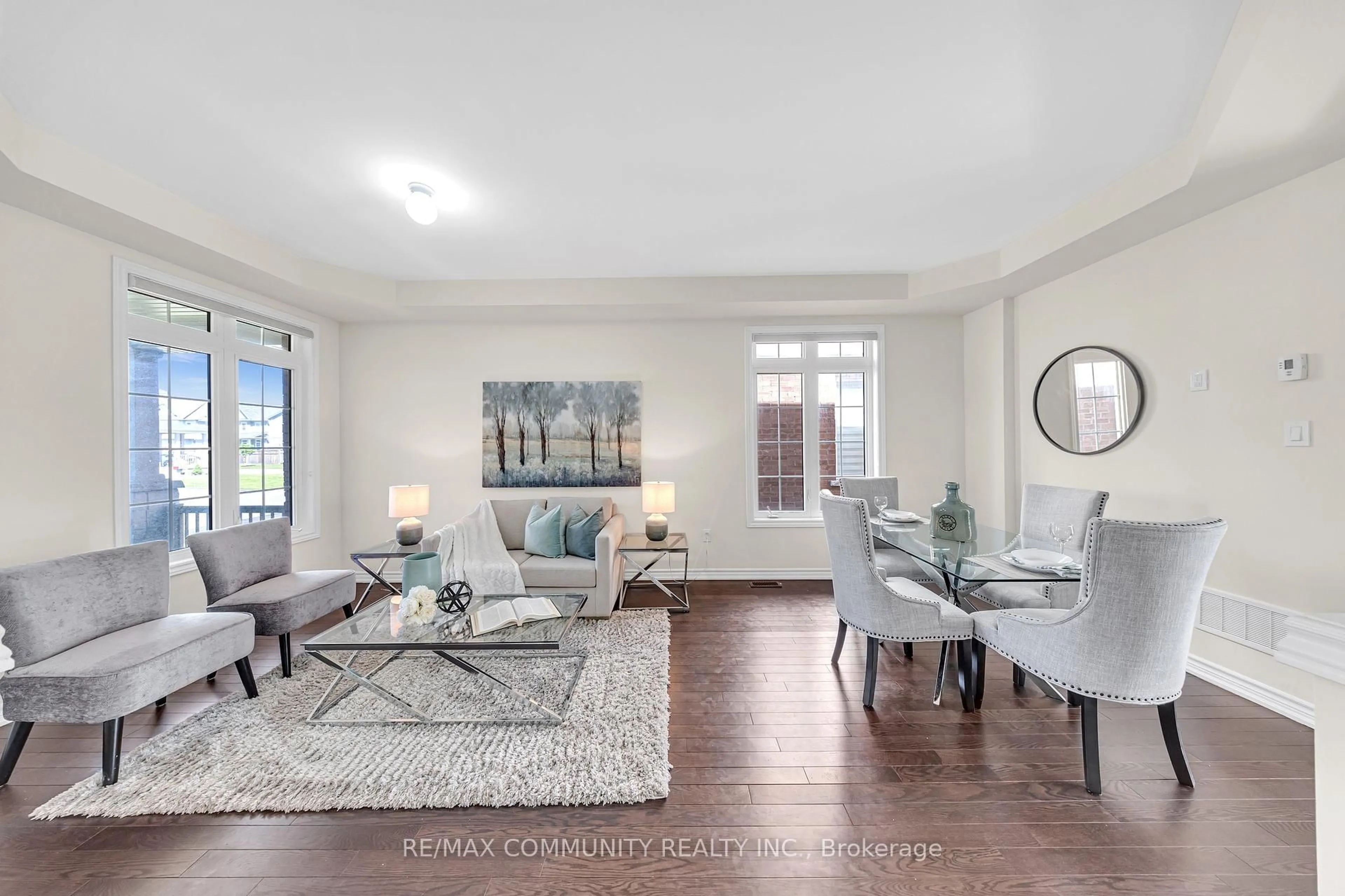 Living room with furniture, unknown for 242 Kenneth Cole Dr, Clarington Ontario L1C 3K2
