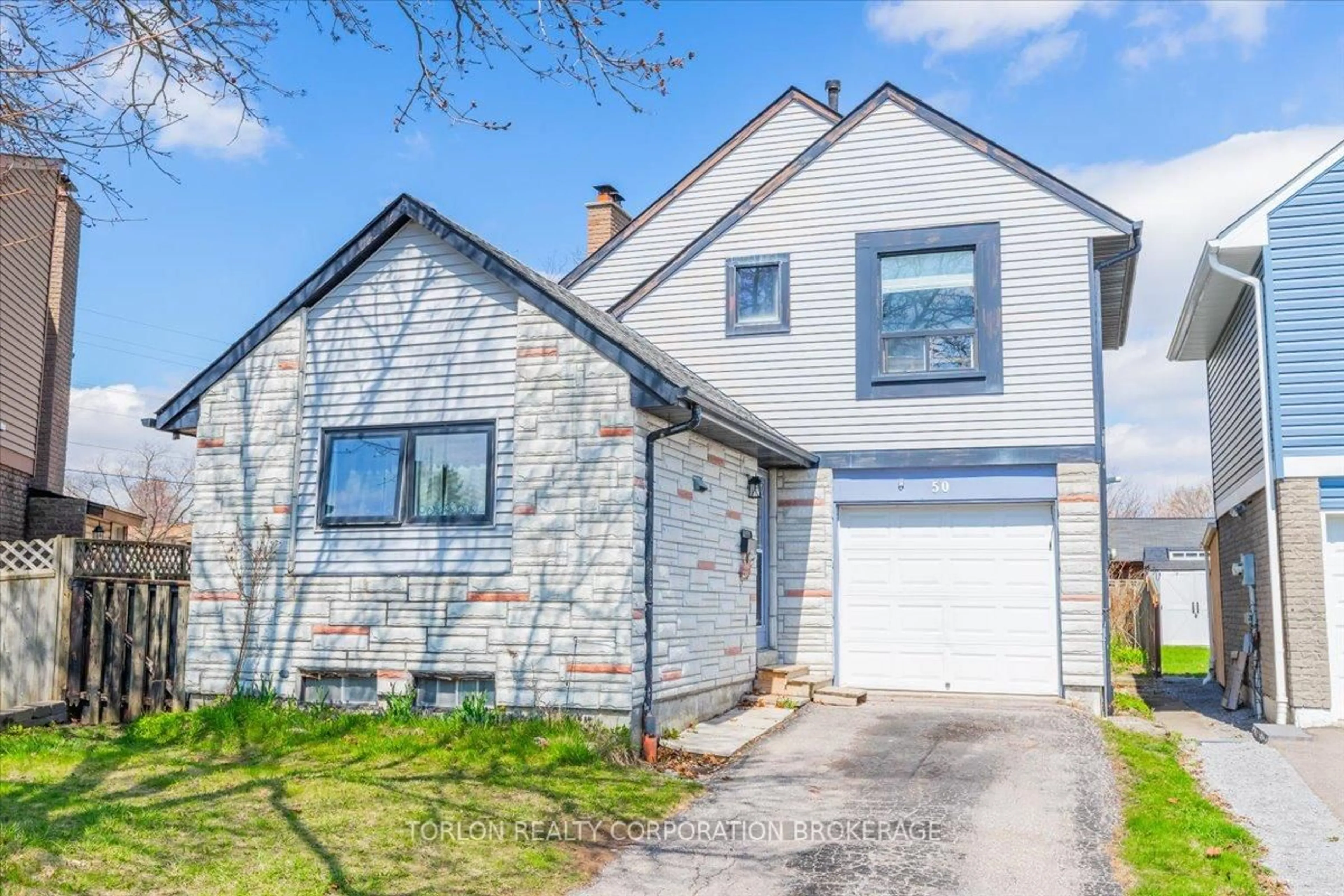 Home with vinyl exterior material, street for 50 Andrea Rd, Ajax Ontario L1S 3V7