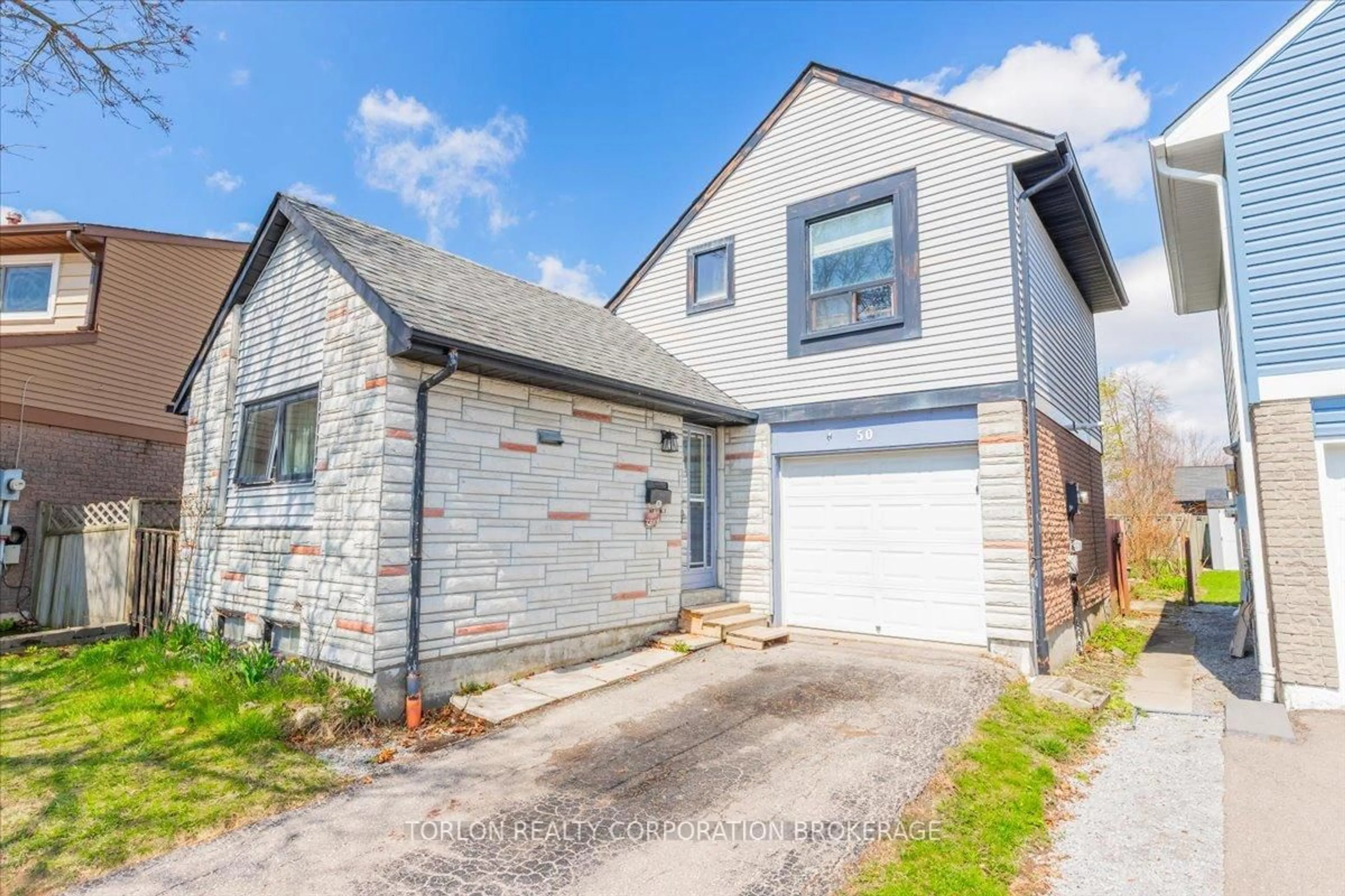 A pic from outside/outdoor area/front of a property/back of a property/a pic from drone, street for 50 Andrea Rd, Ajax Ontario L1S 3V7