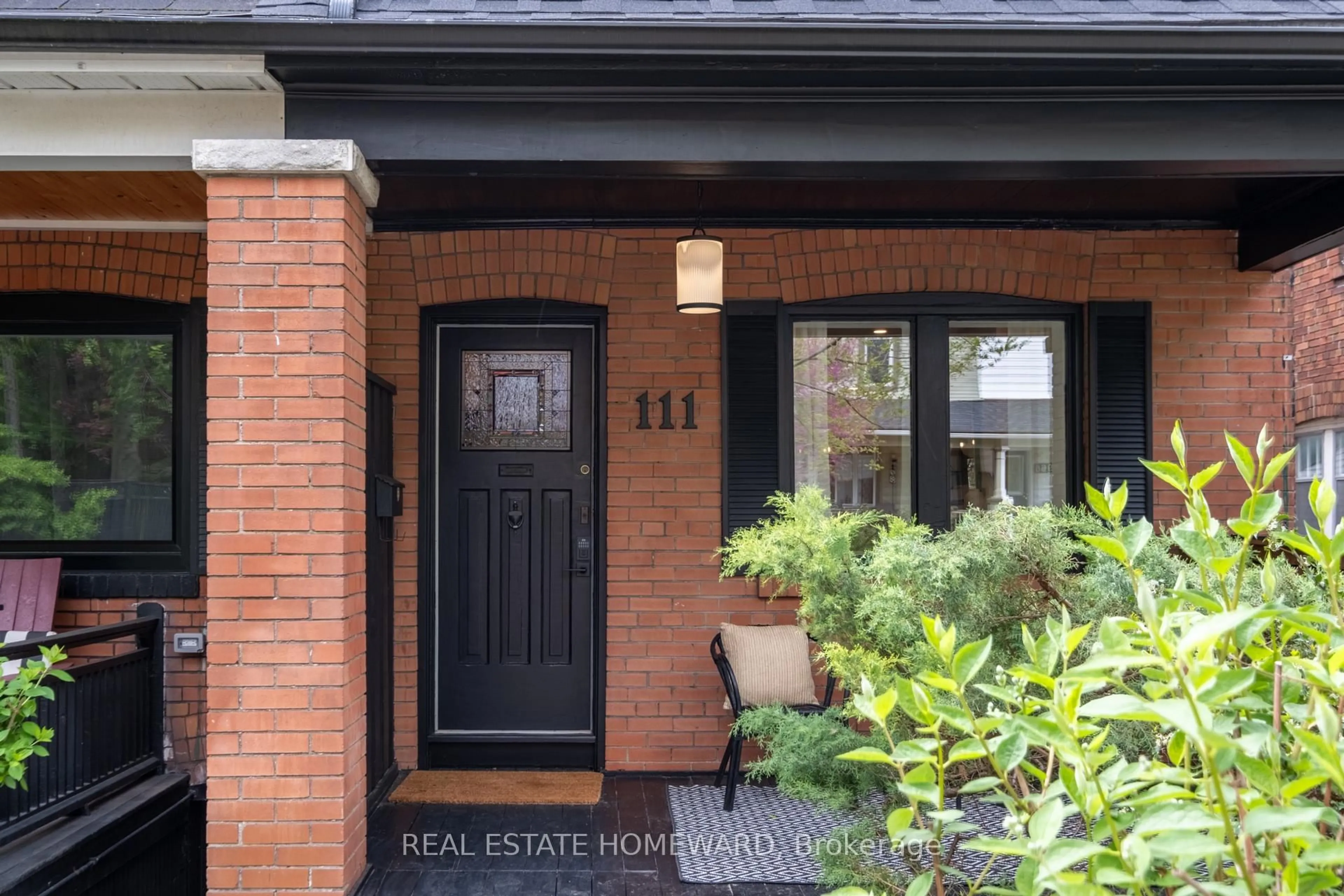 Home with brick exterior material, street for 111 Sparkhall Ave, Toronto Ontario M4K 1G7