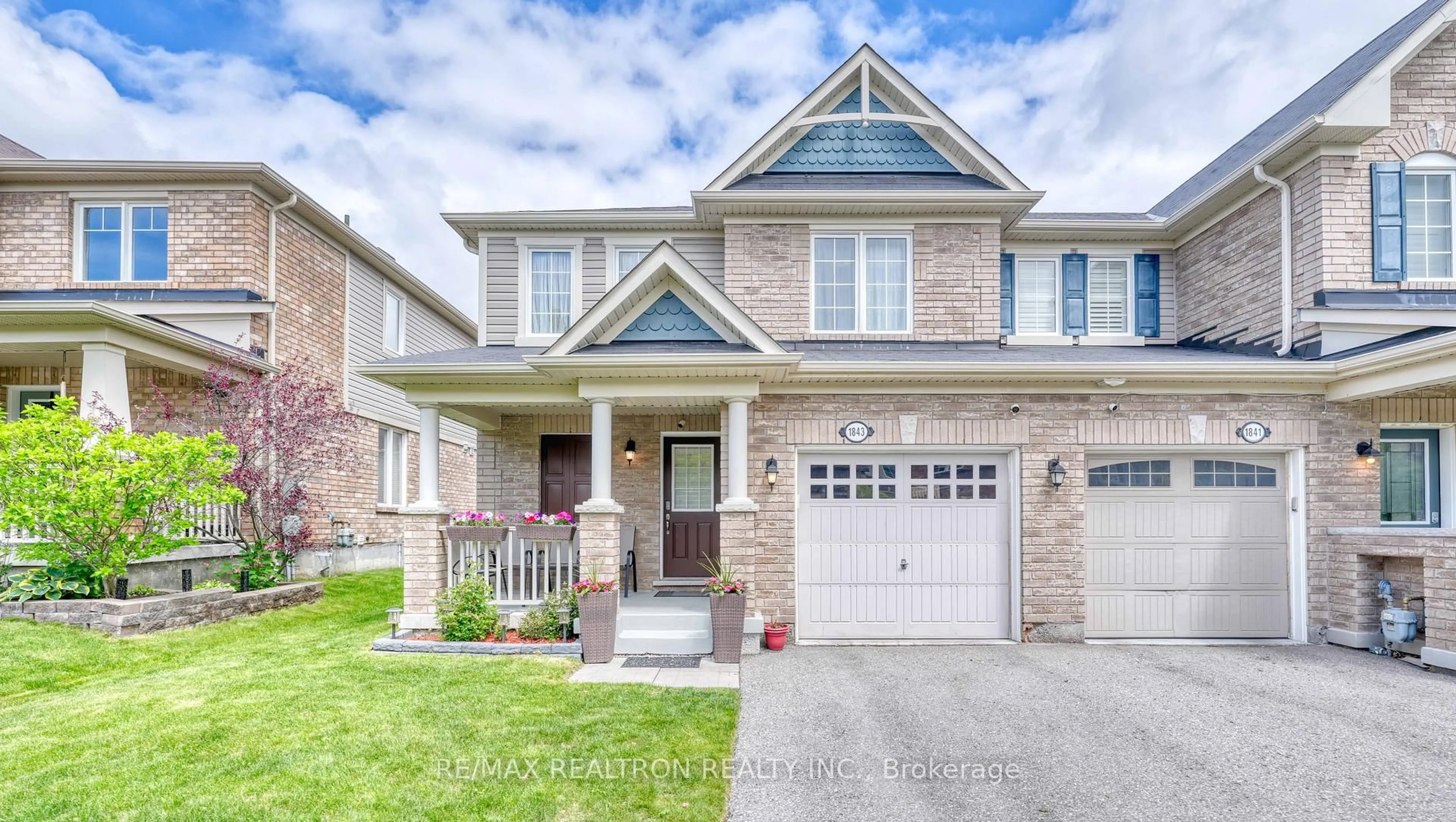 Home with brick exterior material, street for 1843 Liatris Dr, Pickering Ontario L1X 0A4