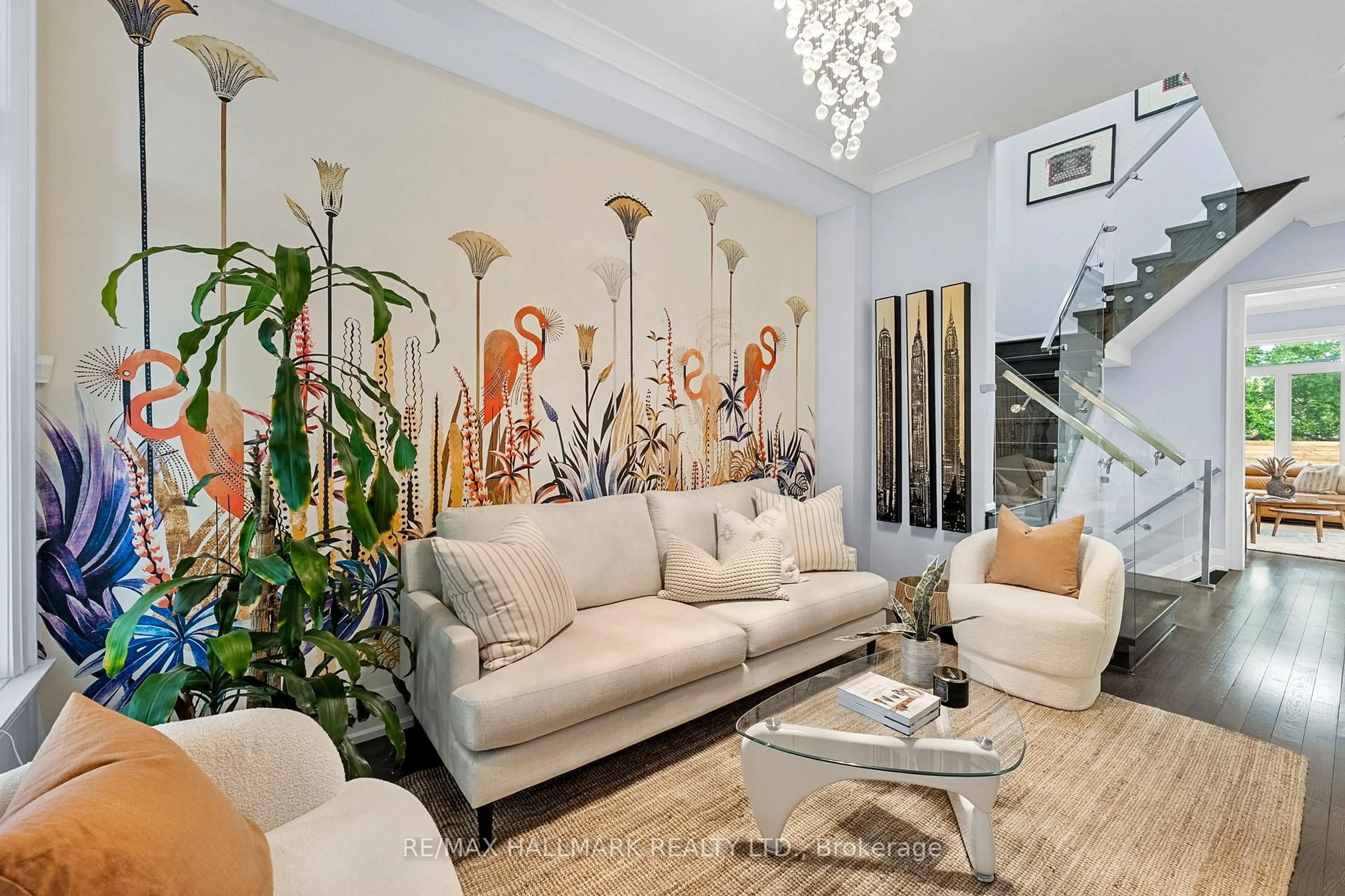 Living room with furniture, unknown for 341 Rhodes Ave, Toronto Ontario M4L 3A4
