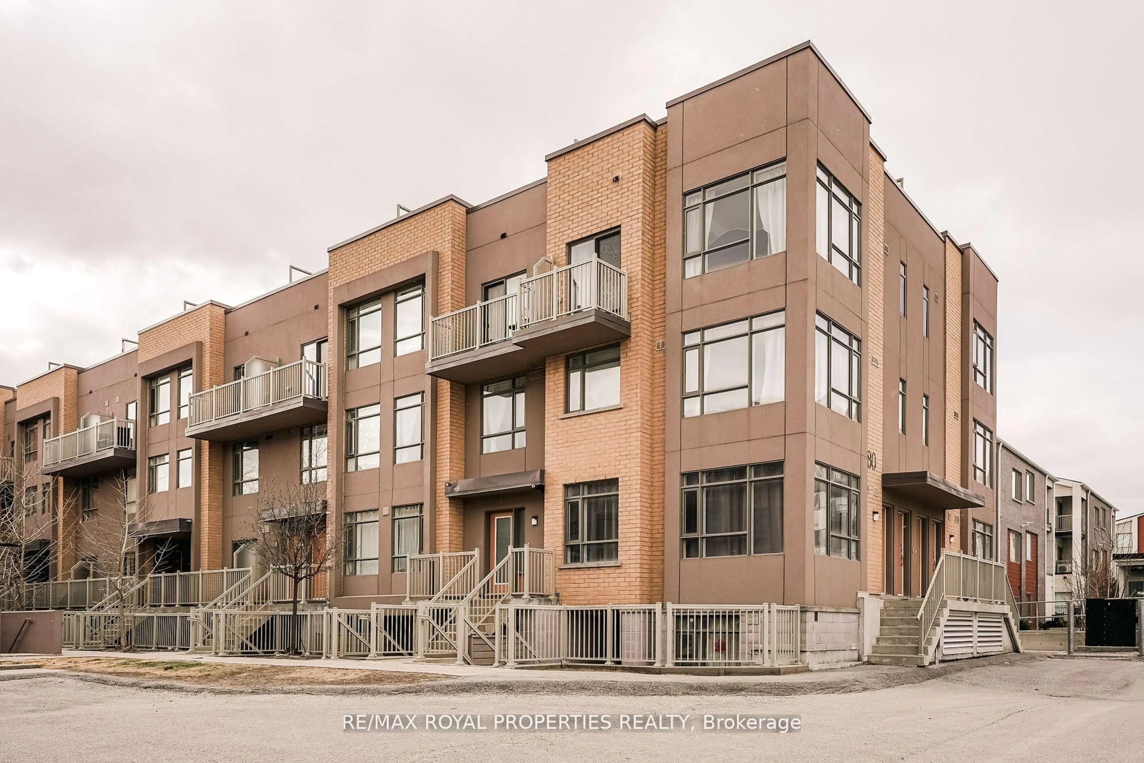 Home with brick exterior material, building for 80 Orchid Place Dr #311, Toronto Ontario M1B 0C4