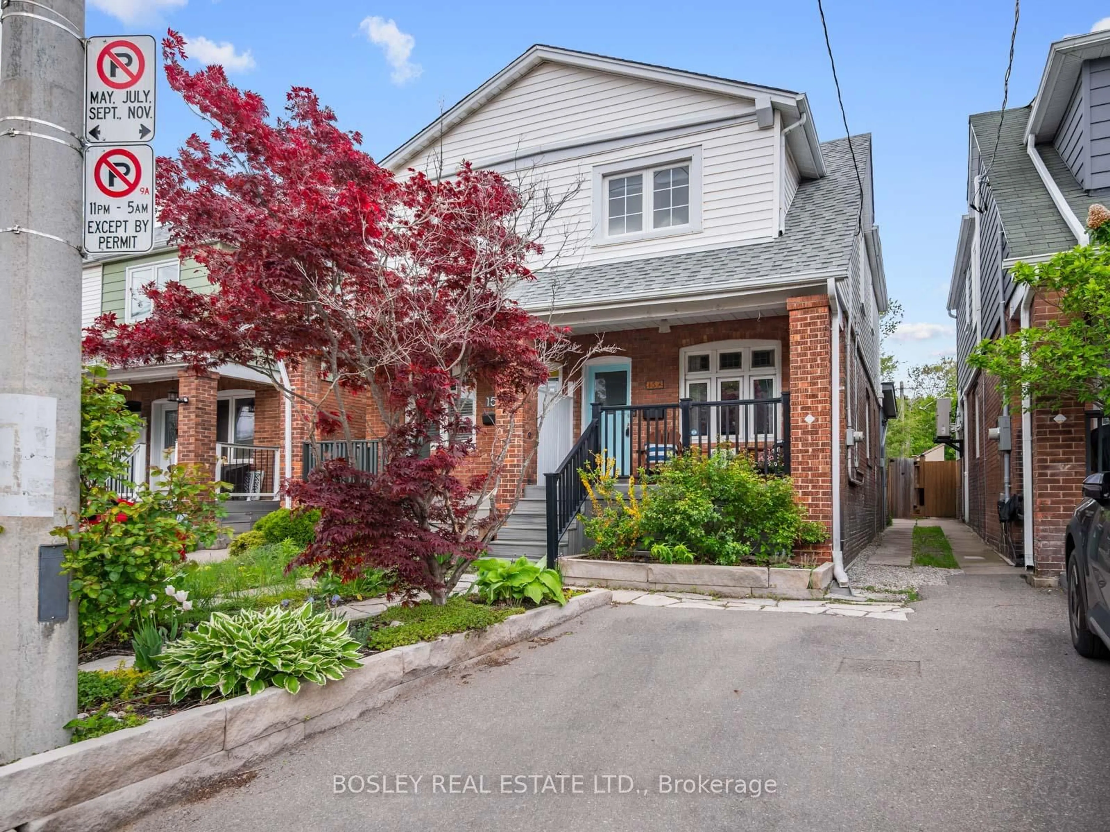 Home with brick exterior material, street for 157 Glebemount Ave, Toronto Ontario M4C 3S6
