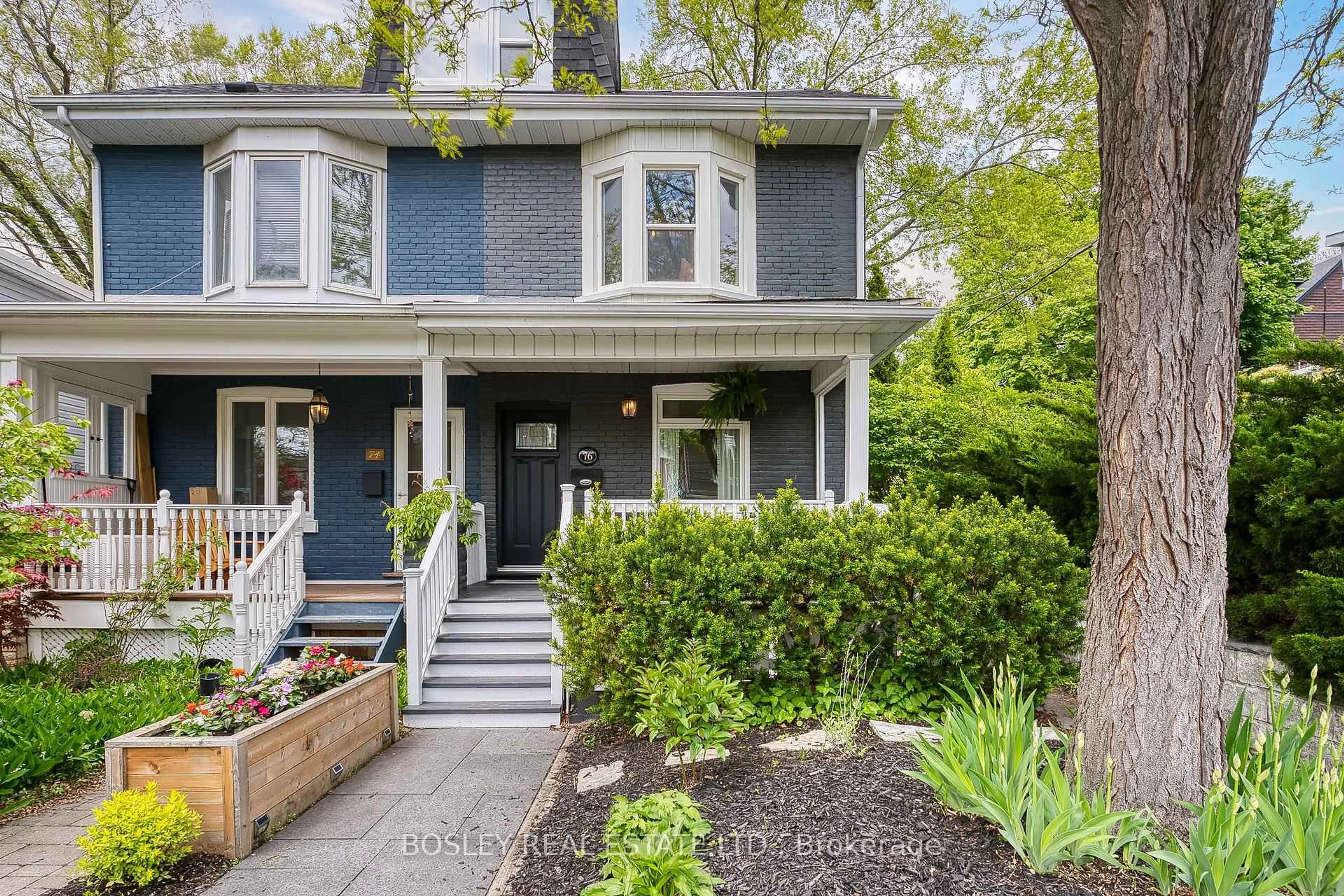 Home with vinyl exterior material, street for 76 Boultbee Ave, Toronto Ontario M4J 1B1