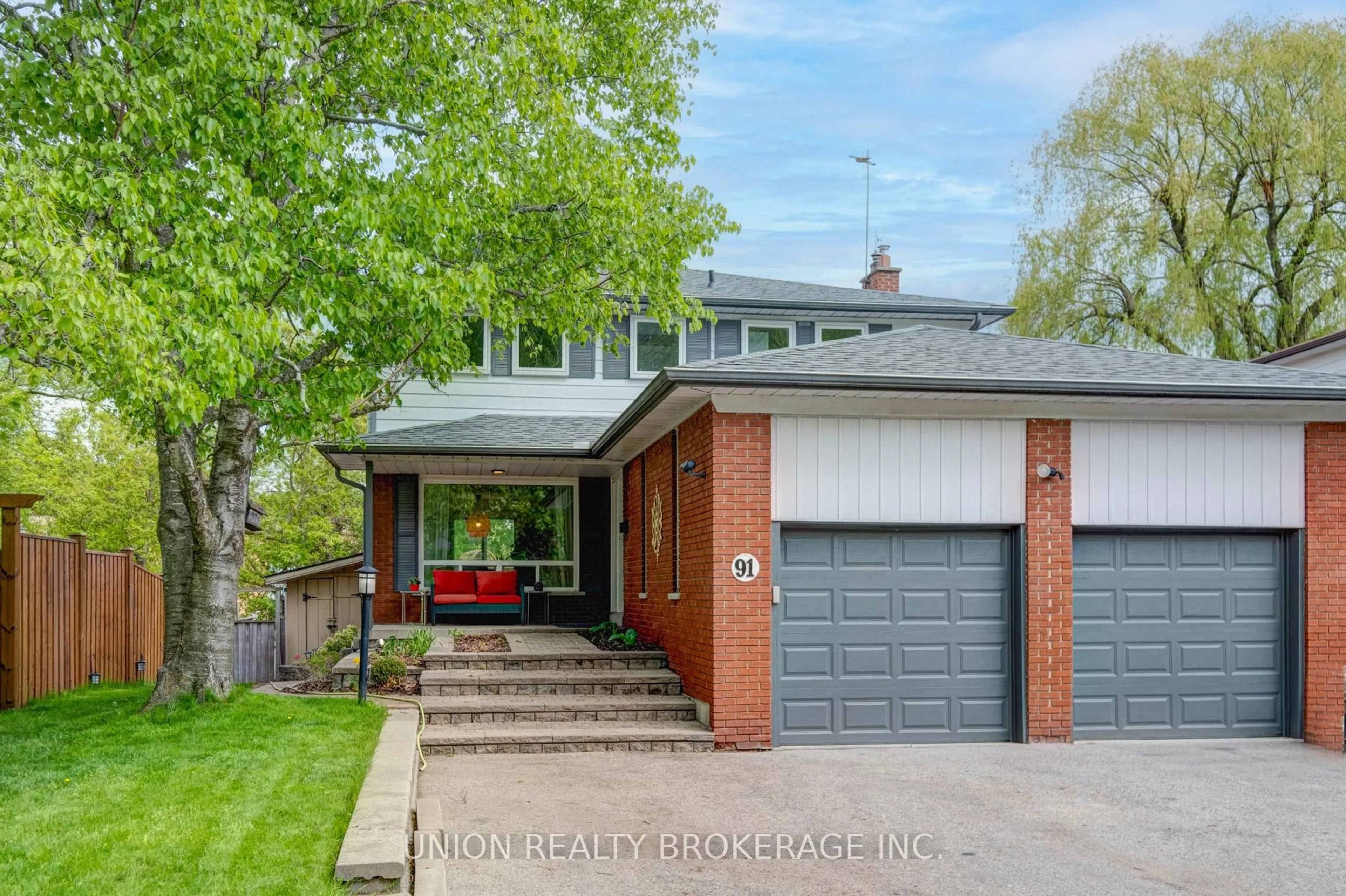 Home with brick exterior material, street for 91 Catalina Dr, Toronto Ontario M1M 1K7