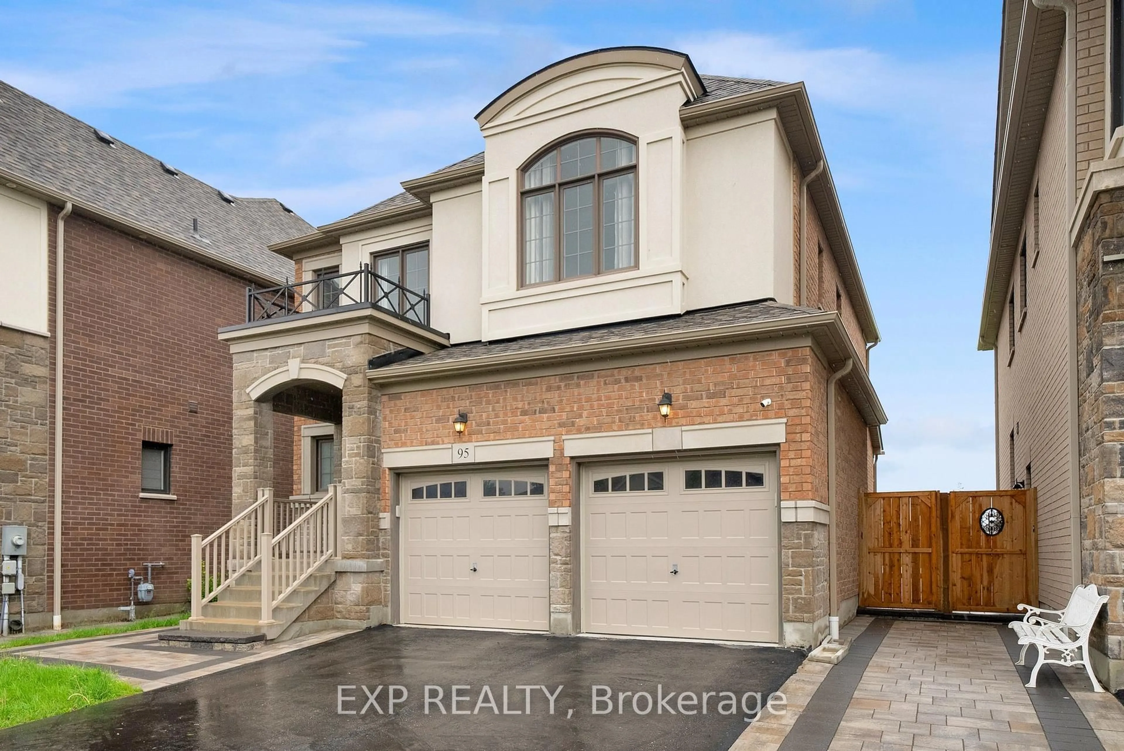Home with brick exterior material, street for 95 Maskell Cres, Whitby Ontario L1P 0K1