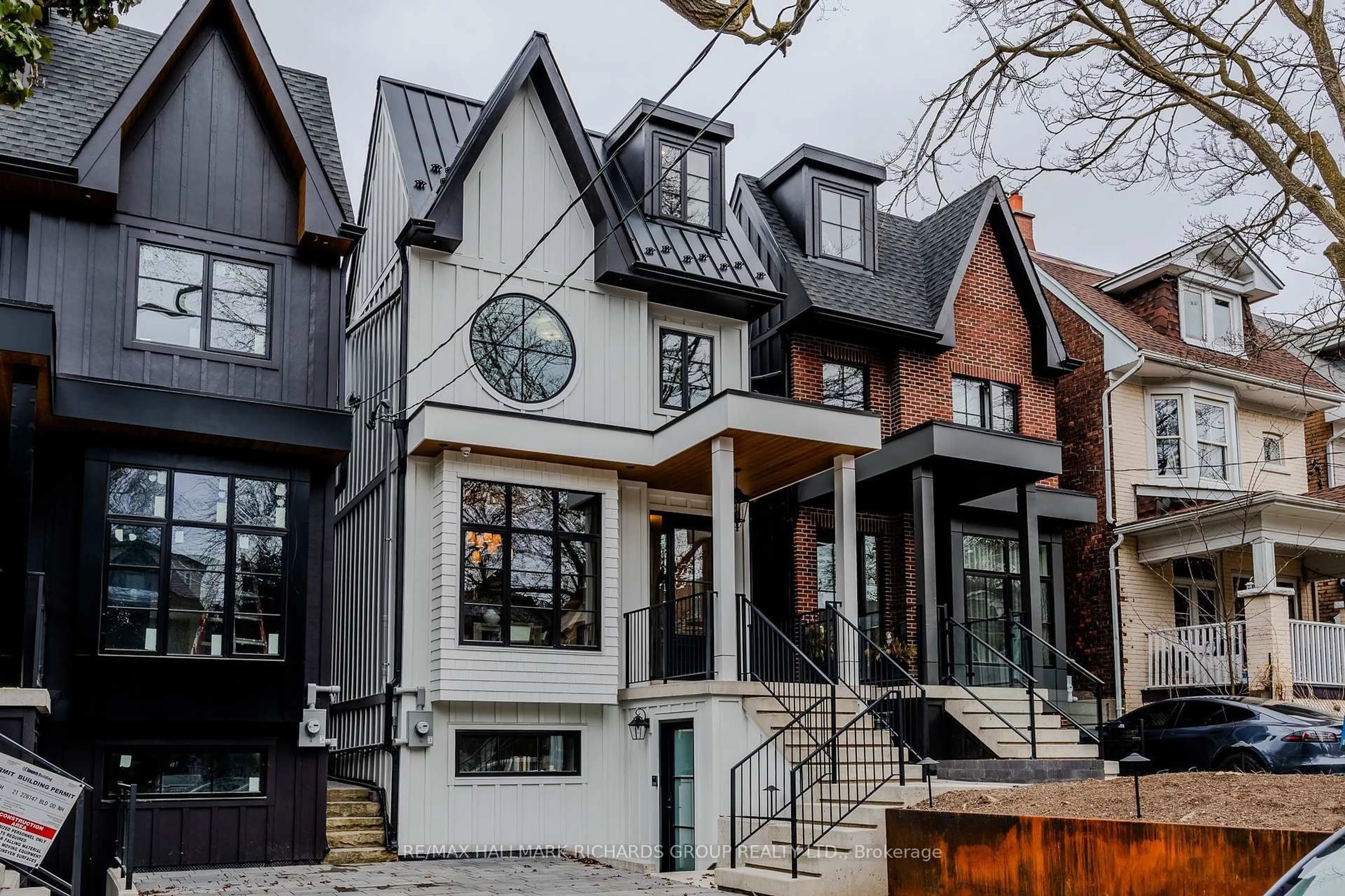 Home with brick exterior material, street for 42A Elmer Ave, Toronto Ontario M4L 3R7