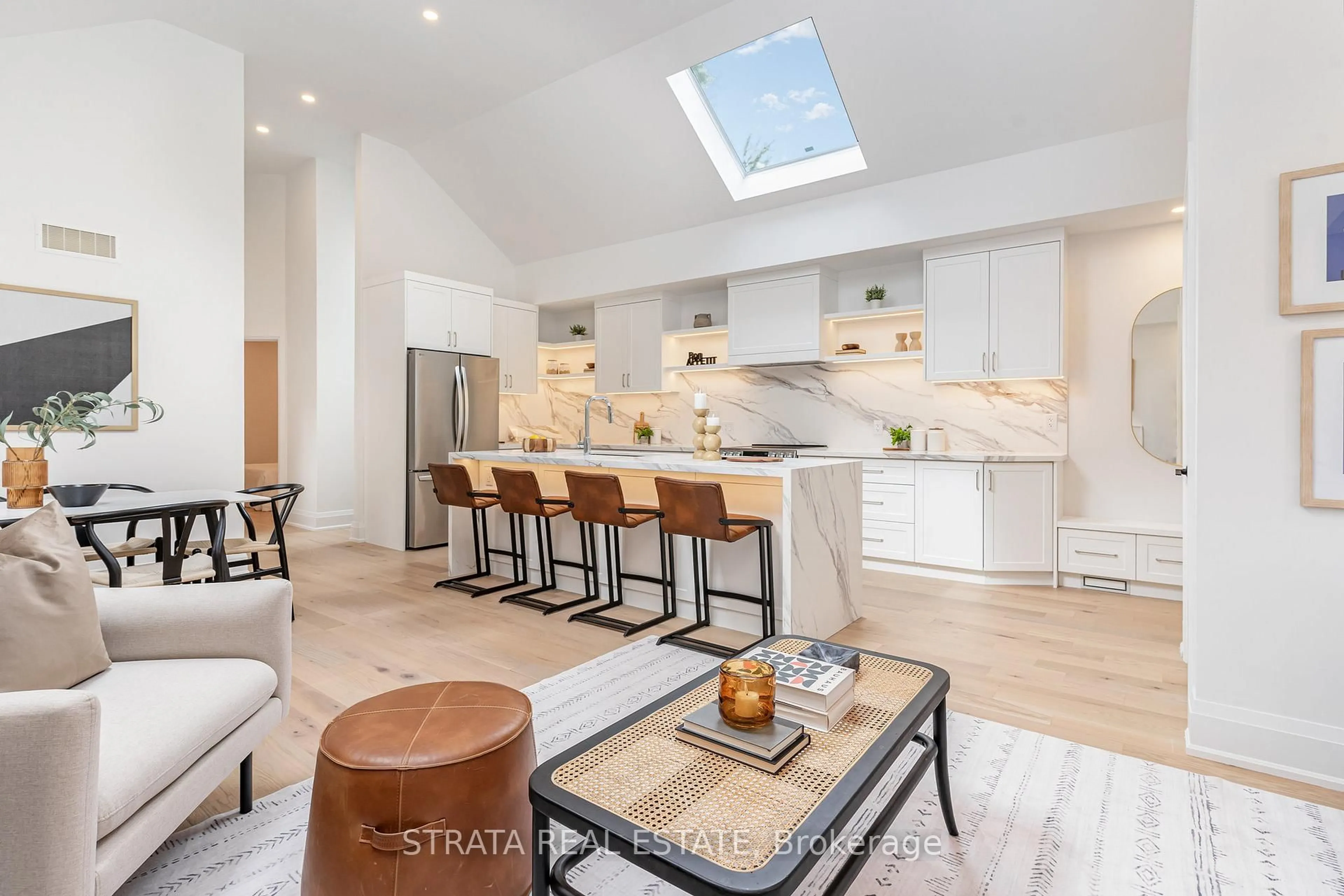 Open concept kitchen, ceramic/tile floor for 612 O'Connor Dr, Toronto Ontario M4C 3A1