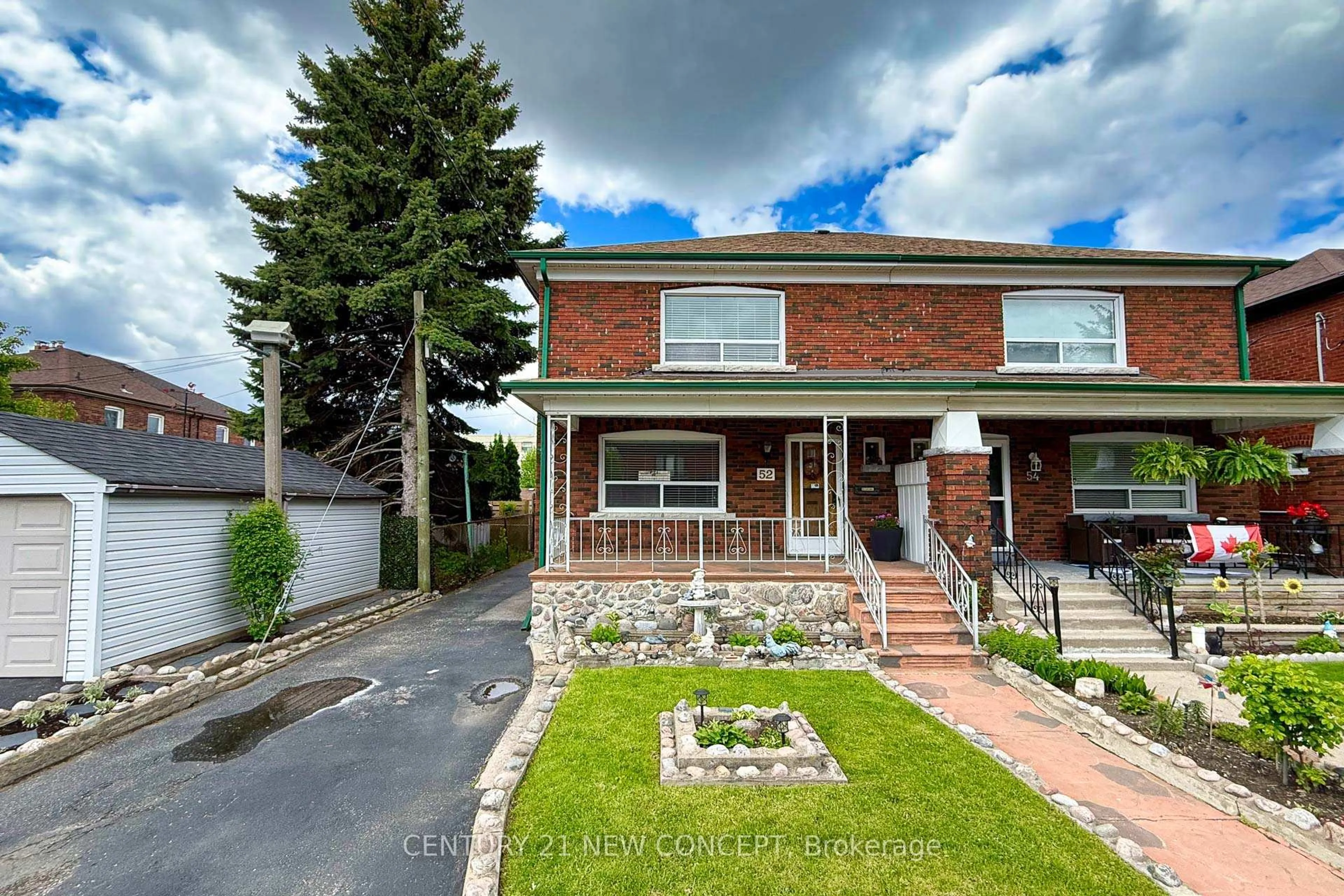 Home with brick exterior material, street for 52 Frankdale Ave, Toronto Ontario M4J 4A2