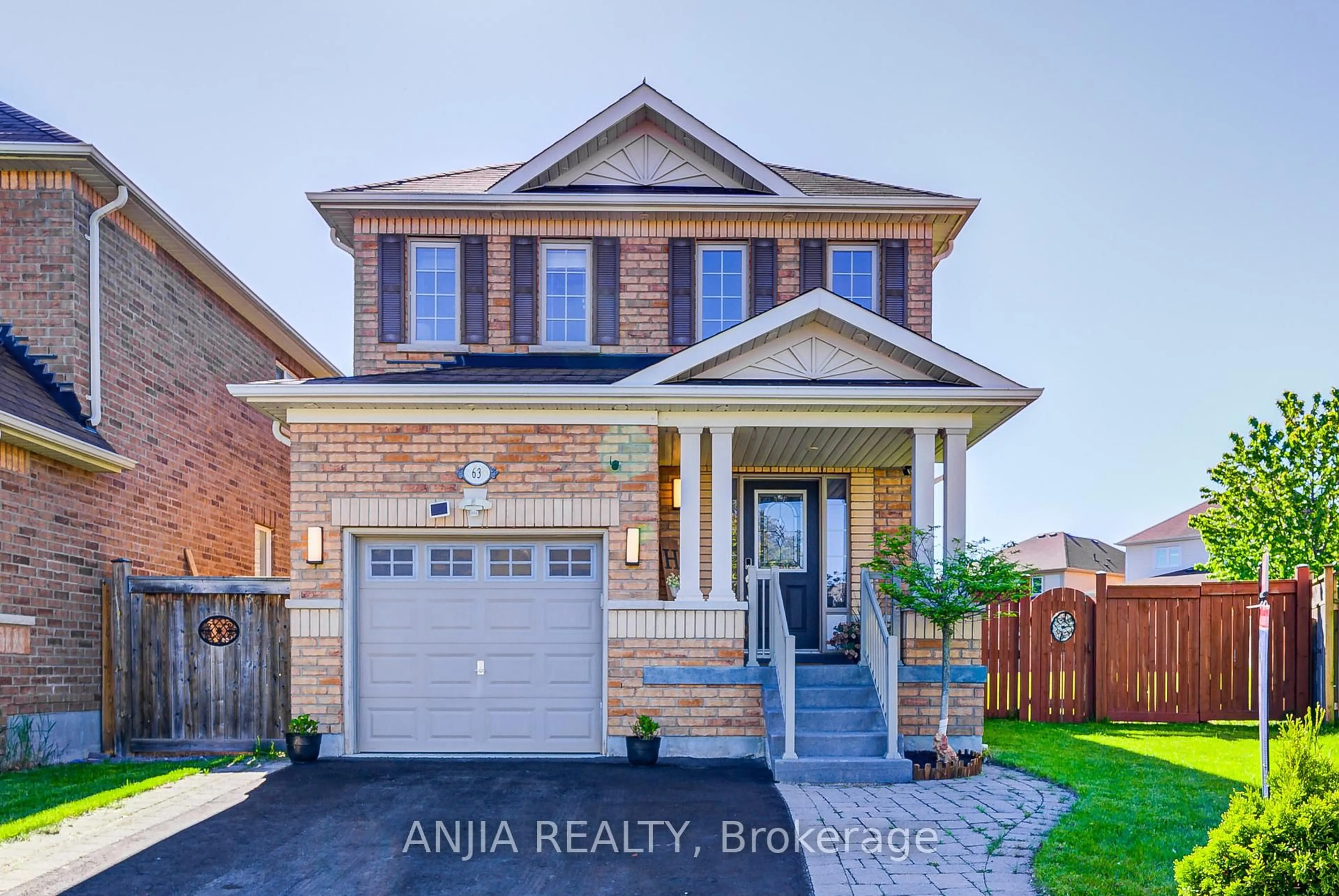 Home with brick exterior material, street for 63 Brownridge Pl, Whitby Ontario L1P 1W2