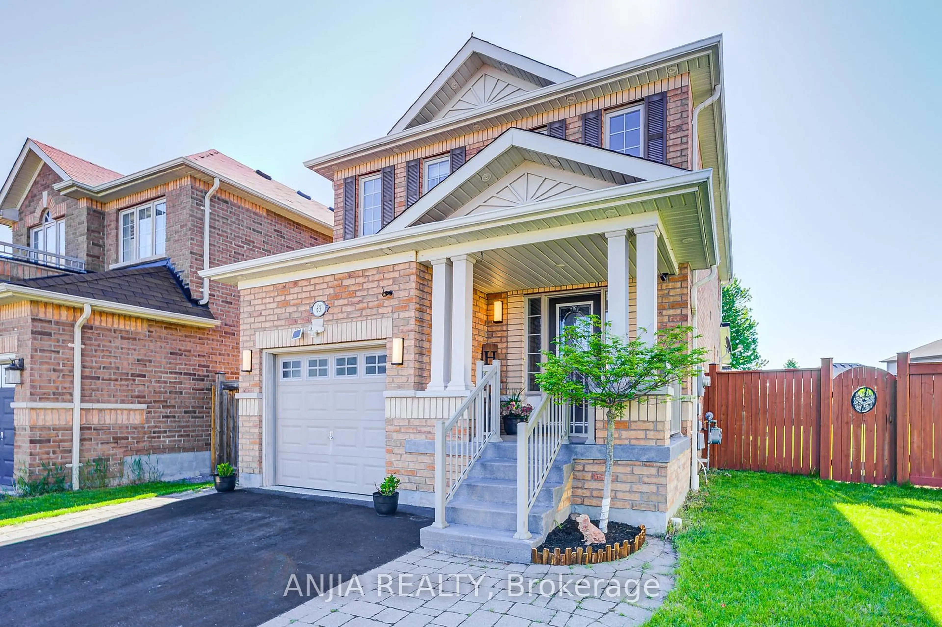 Home with brick exterior material, street for 63 Brownridge Pl, Whitby Ontario L1P 1W2