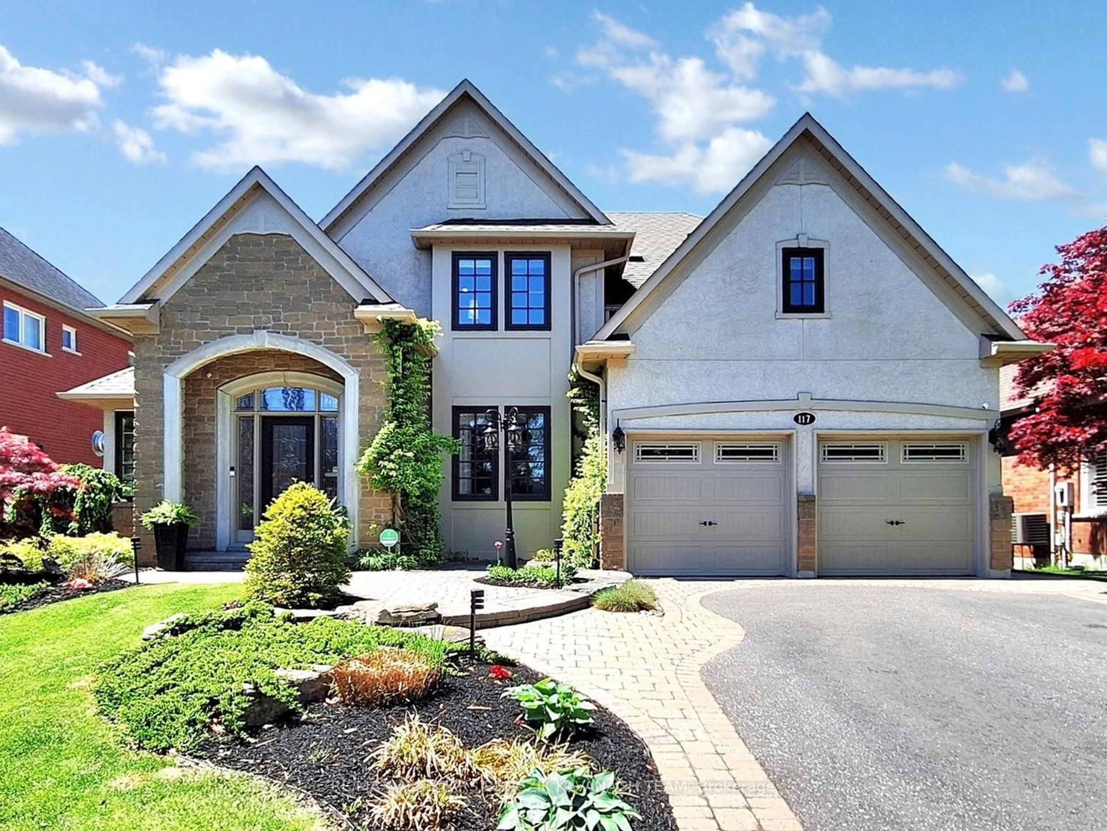 Home with brick exterior material, street for 117 Sandcherry Crt, Pickering Ontario L1V 6V8