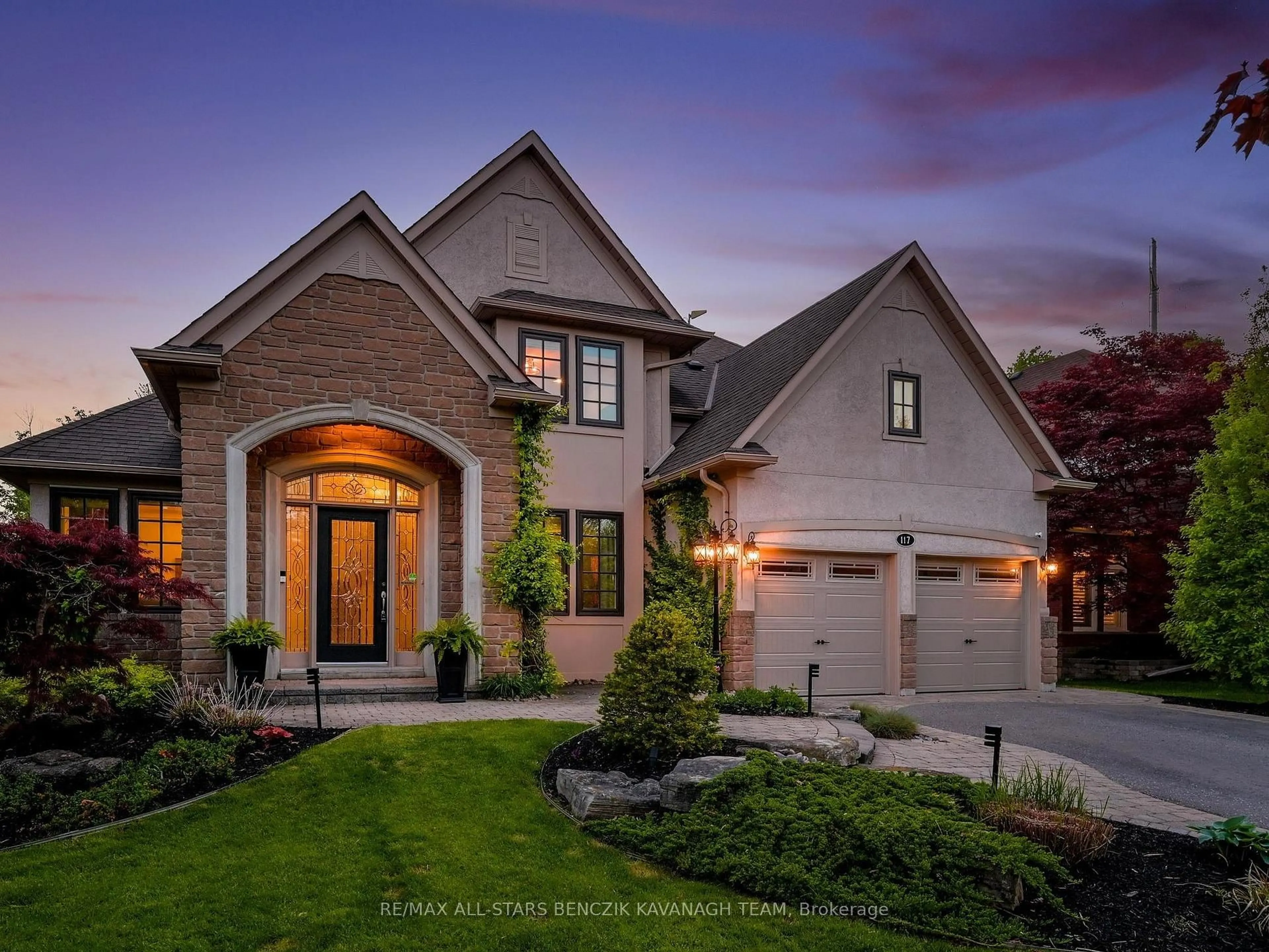 Home with brick exterior material, street for 117 Sandcherry Crt, Pickering Ontario L1V 6V8