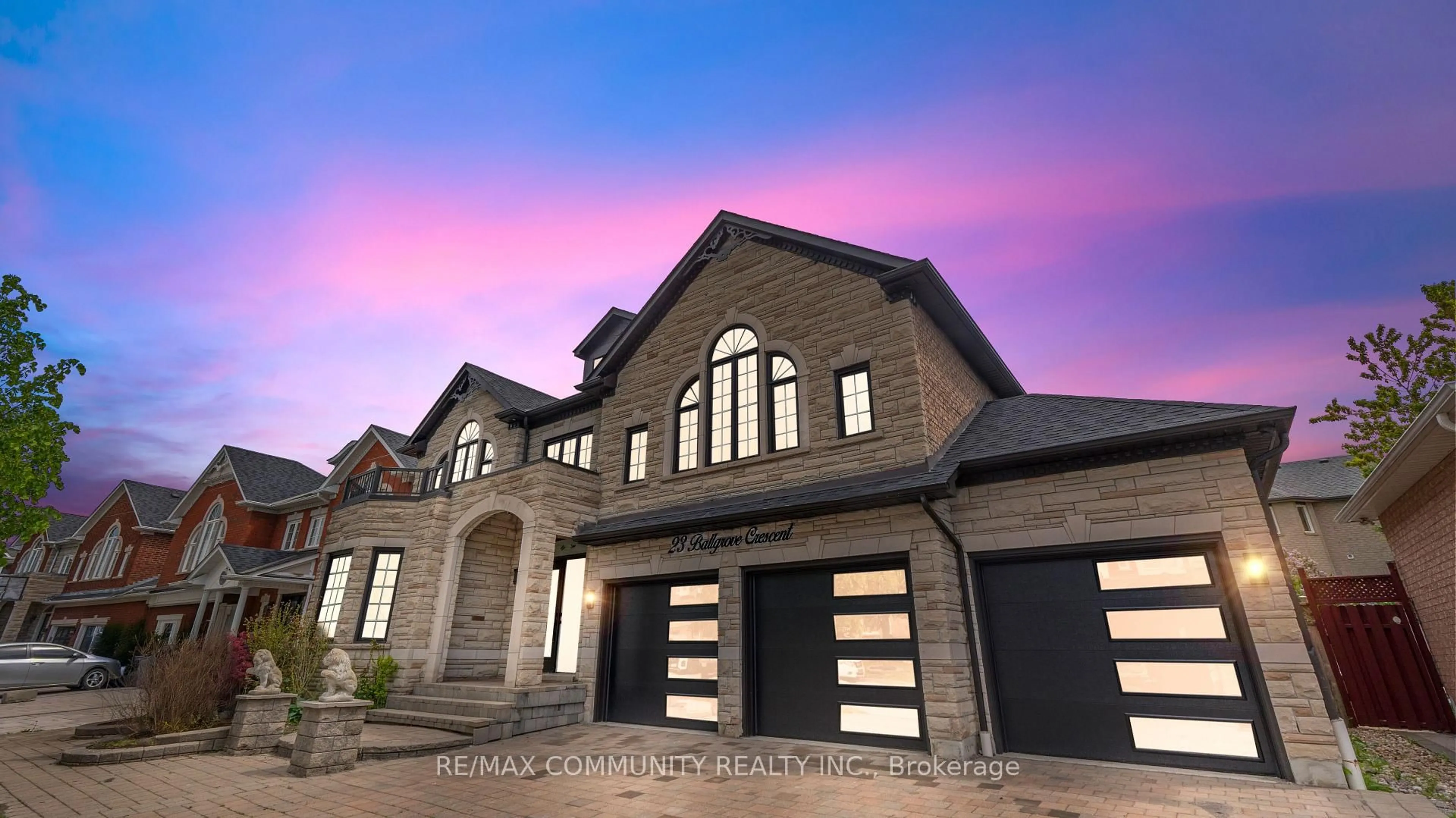 Home with brick exterior material, street for 23 Ballgrove Cres, Ajax Ontario L1T 4Z3