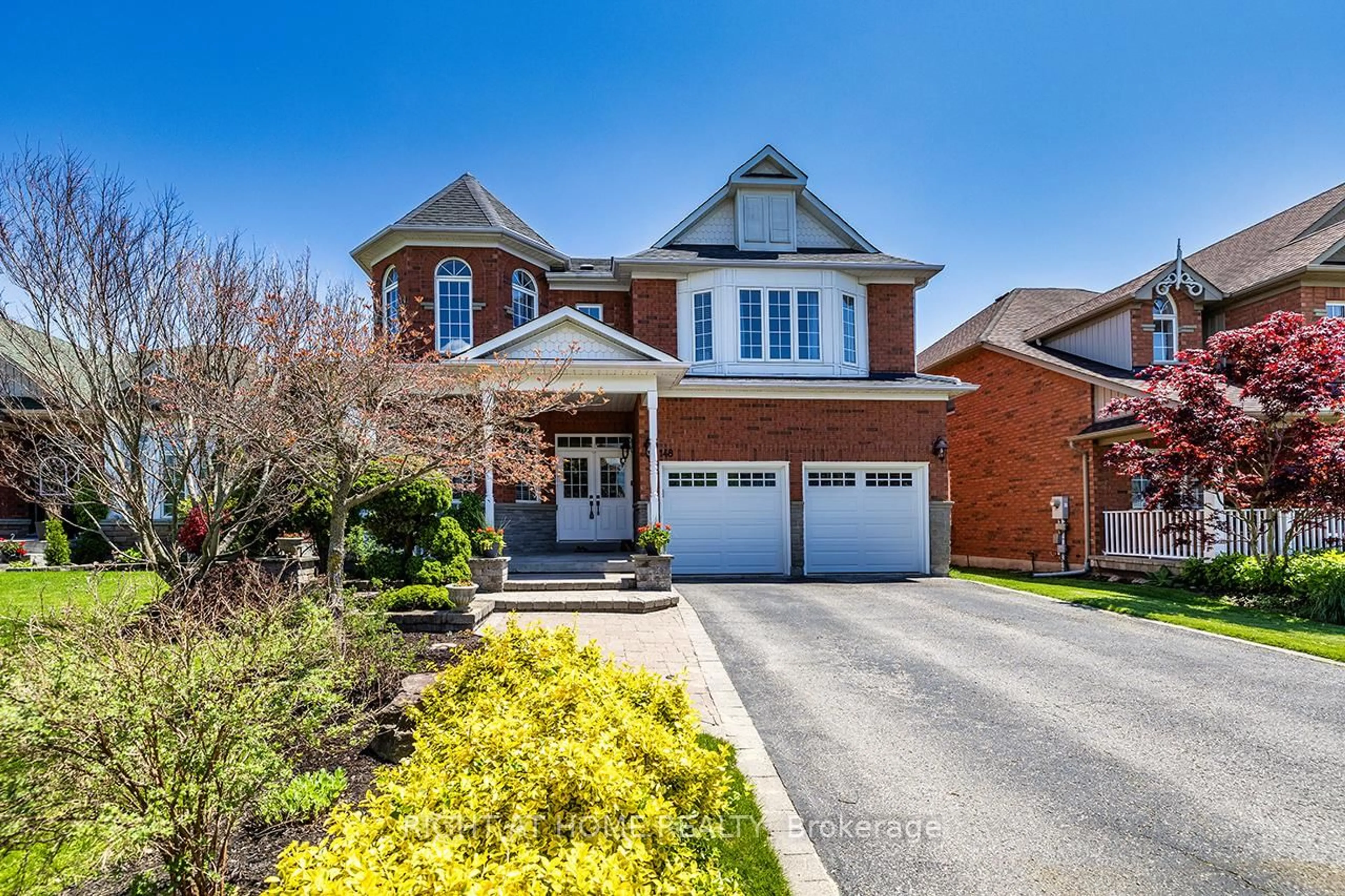 Home with brick exterior material, street for 148 Brookhouse Dr, Clarington Ontario L1B 1N9