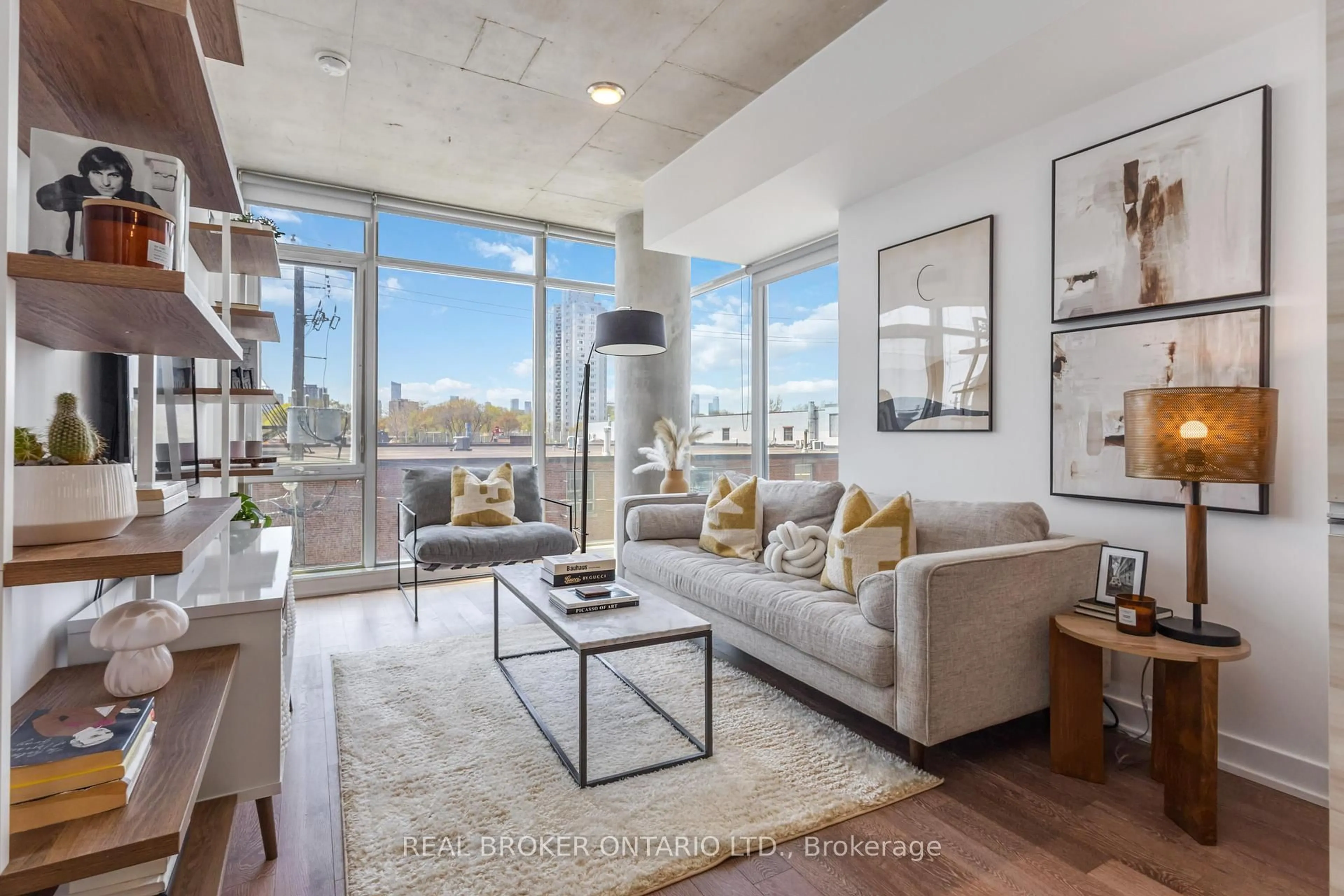 Living room with furniture, unknown for 1190 Dundas St #318, Toronto Ontario M4M 0C5