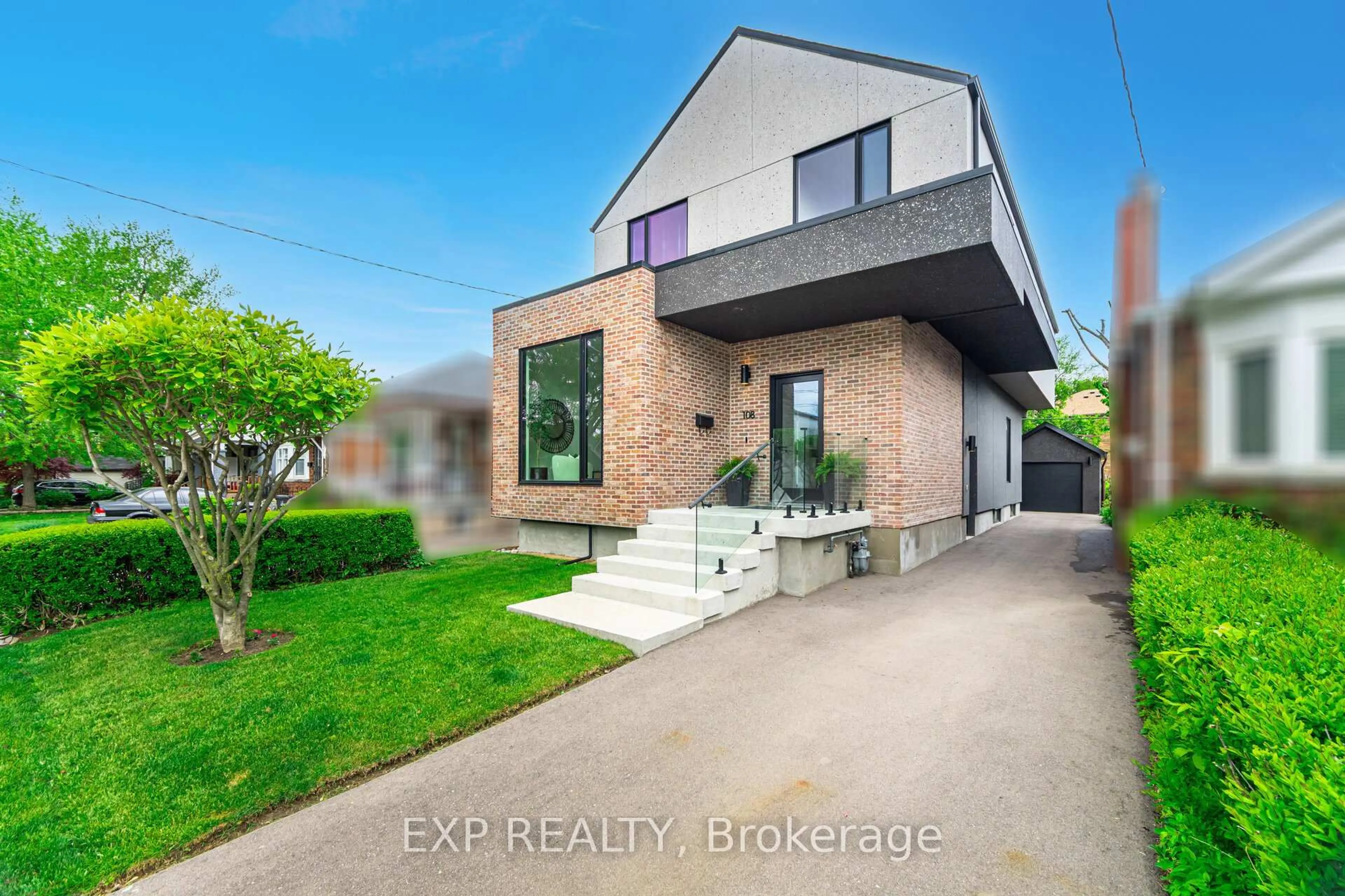 Home with brick exterior material, street for 108 Sammon Ave, Toronto Ontario M4J 1Y8
