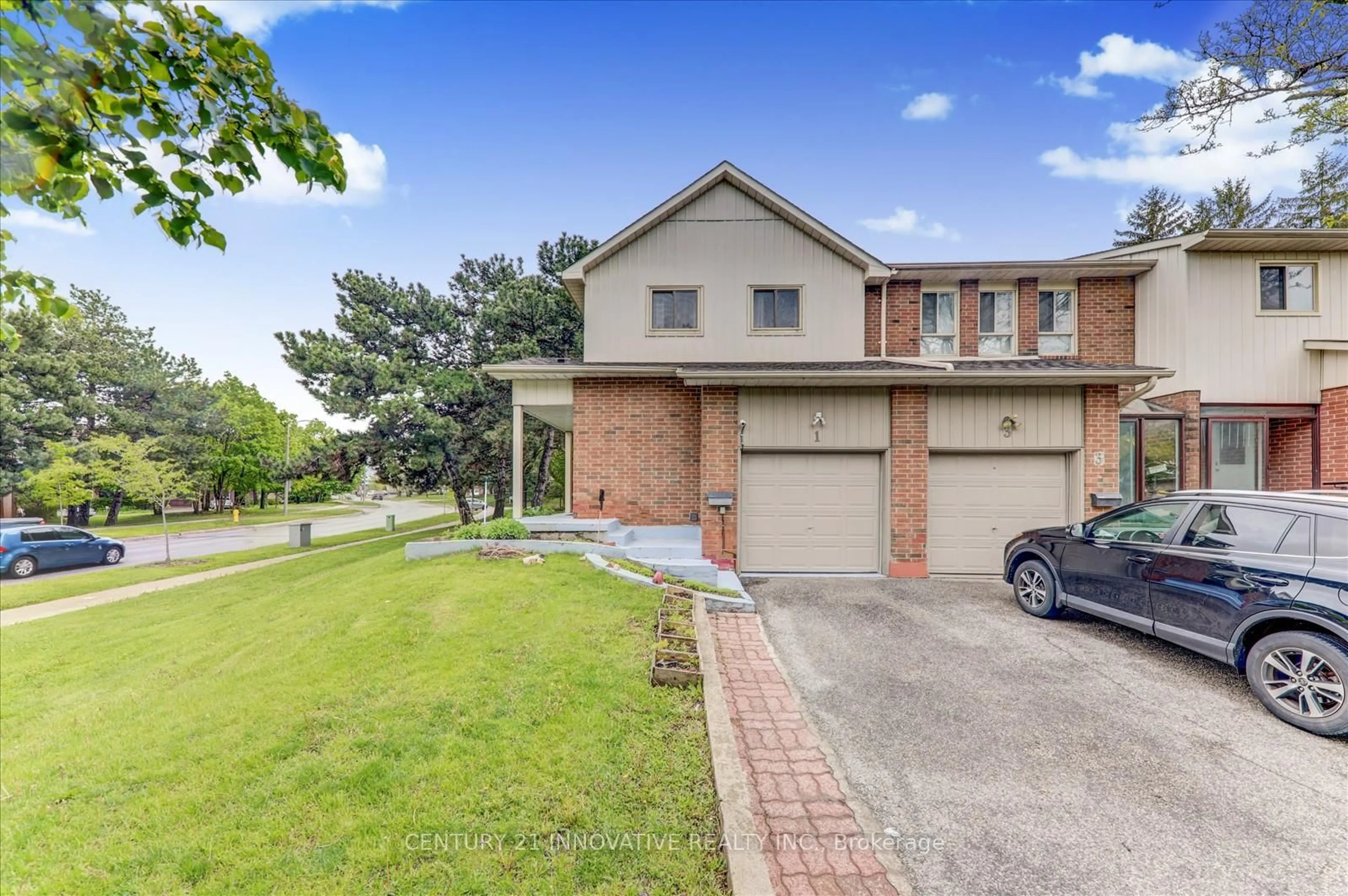 A pic from outside/outdoor area/front of a property/back of a property/a pic from drone, street for 34 Dundalk Dr #1, Toronto Ontario M1P 4W3