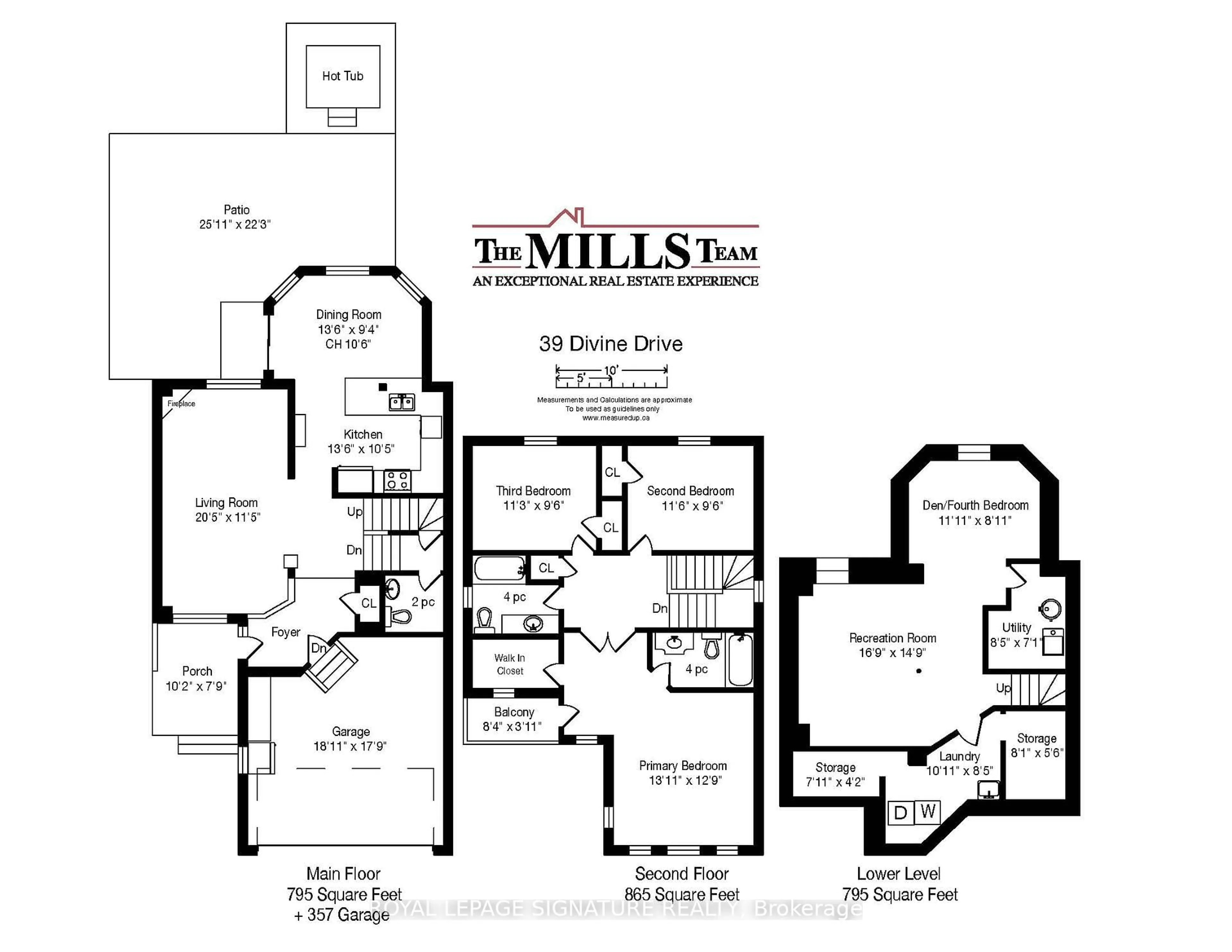 Floor plan for 39 Divine Dr, Whitby Ontario L1R 2T5