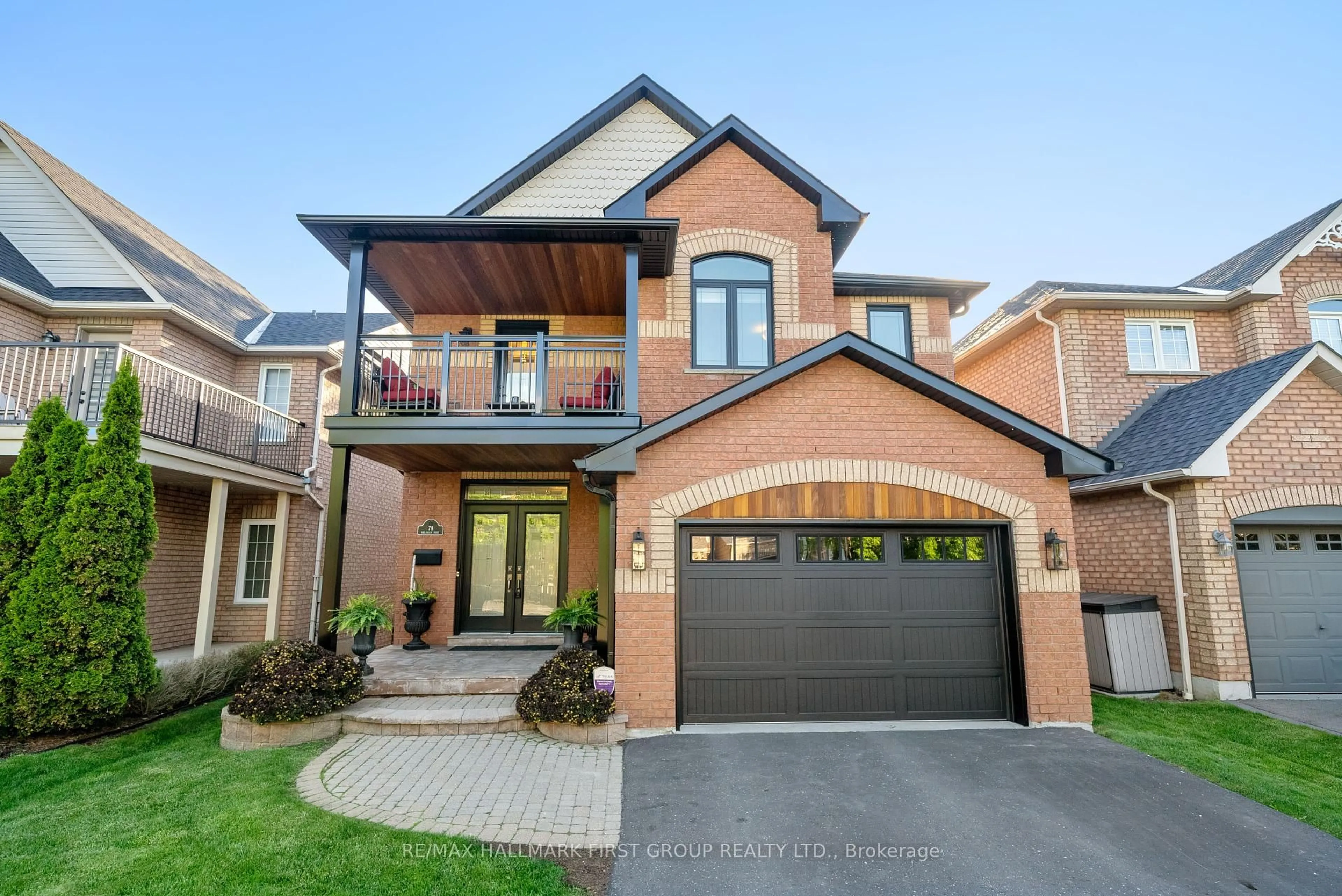 Home with brick exterior material, street for 78 Marjoram Dr, Ajax Ontario L1S 7P4