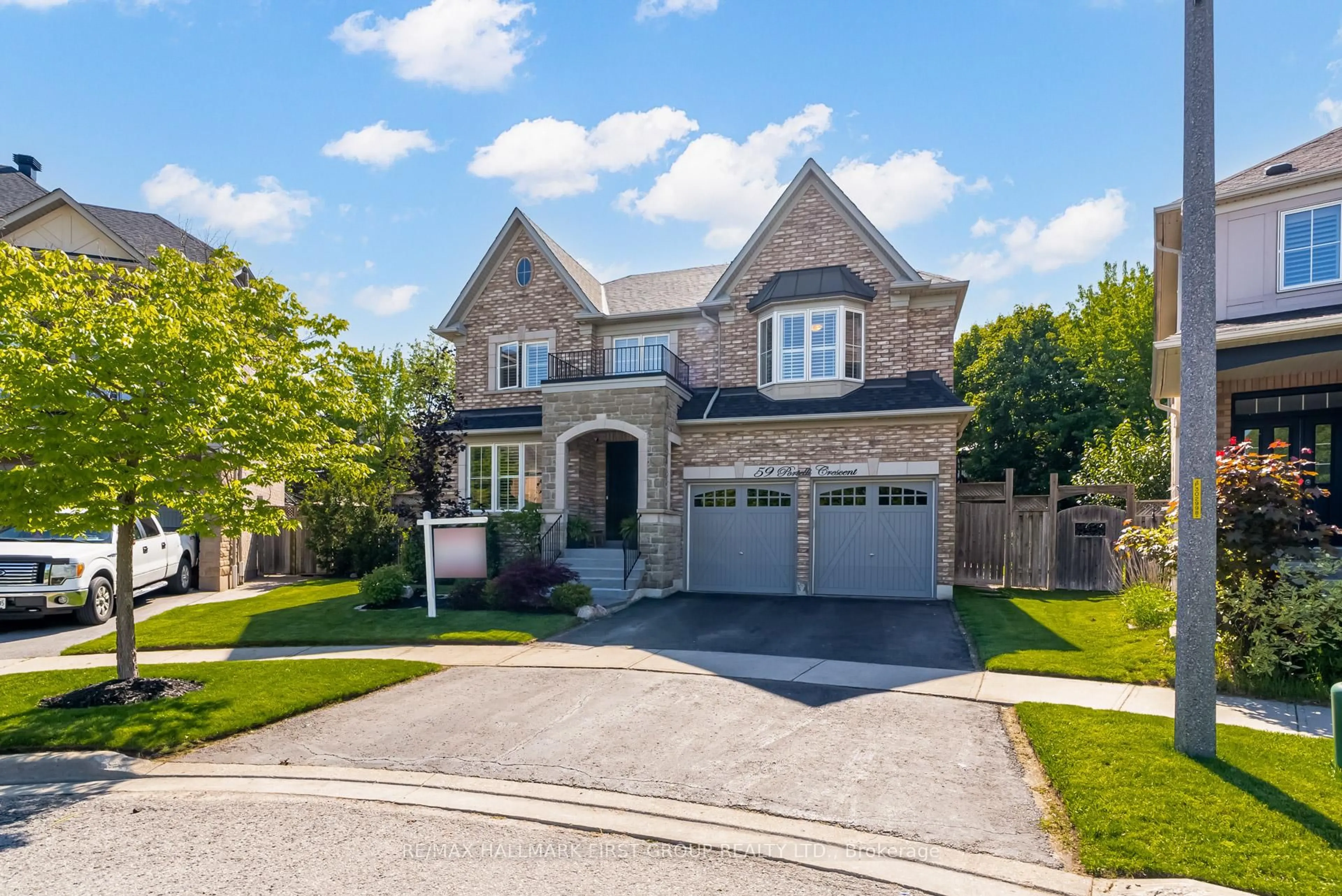 Home with brick exterior material, street for 59 Portelli Cres, Ajax Ontario L1Z 0C4